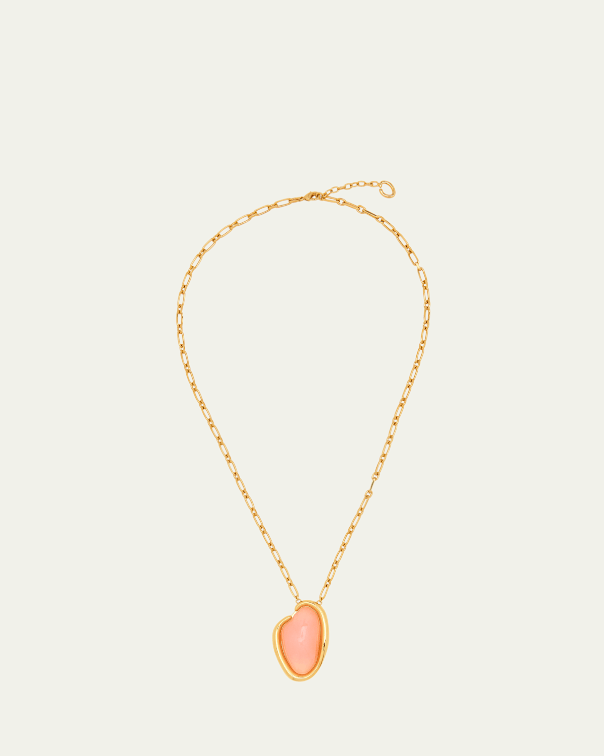 Resin O Pendant Necklace