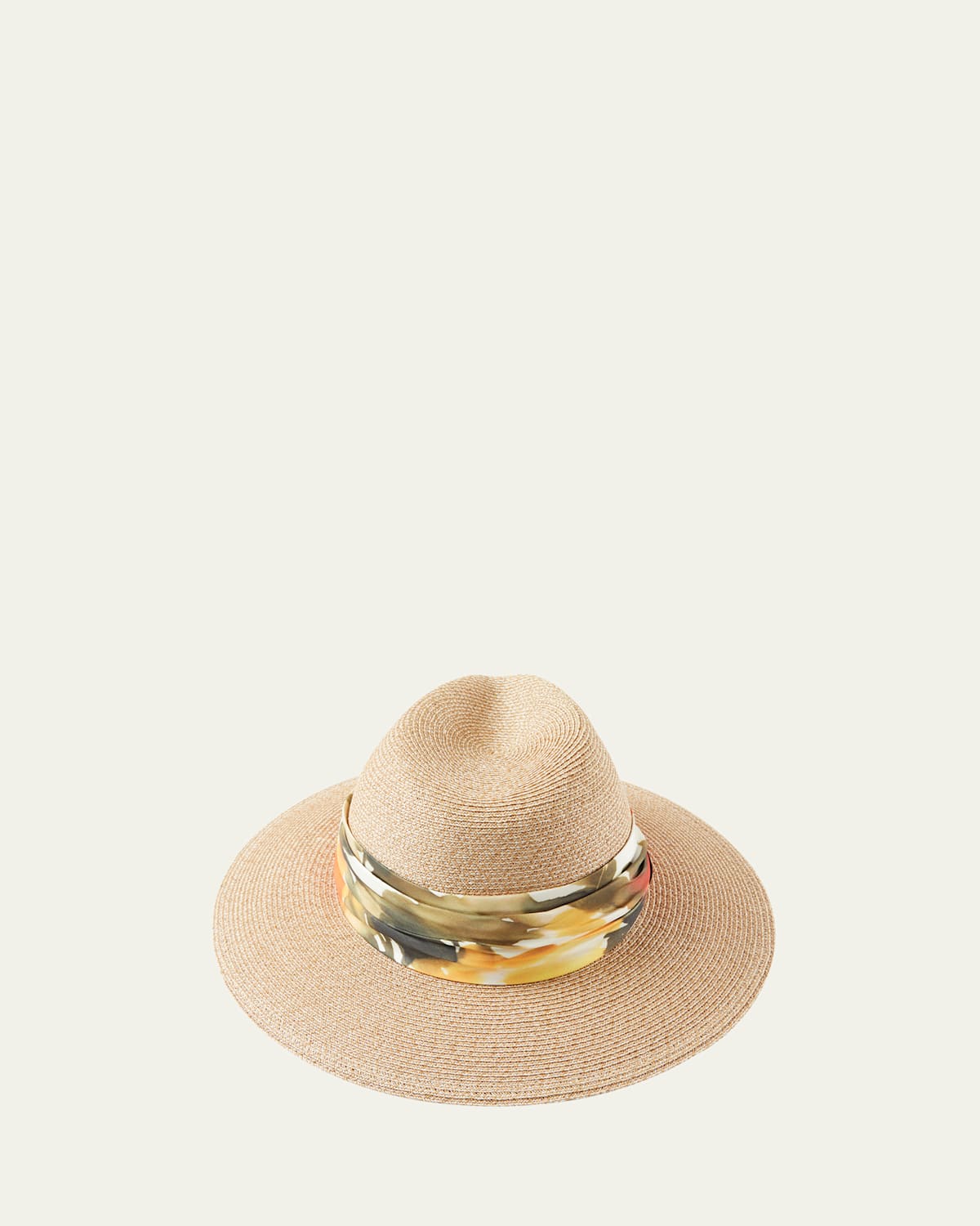 Courtney Woven Paper Fedora