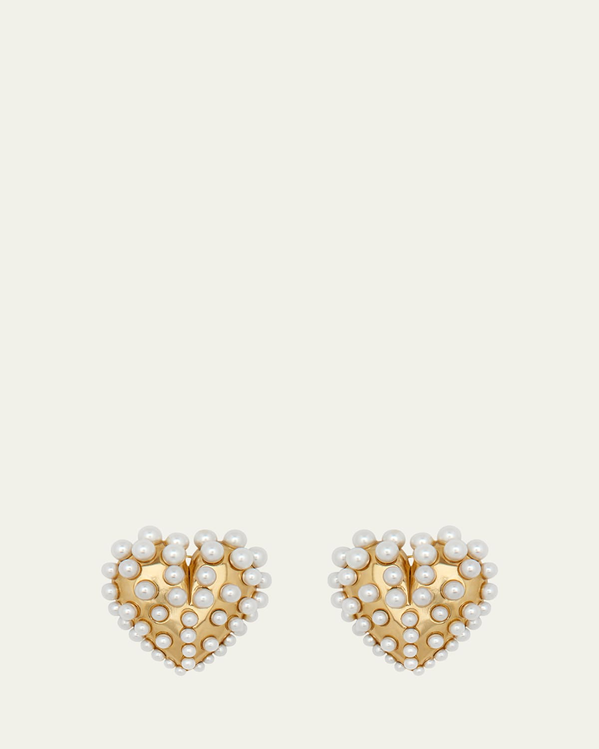 Oscar de la Renta Pearly-Set Stud Earrings
