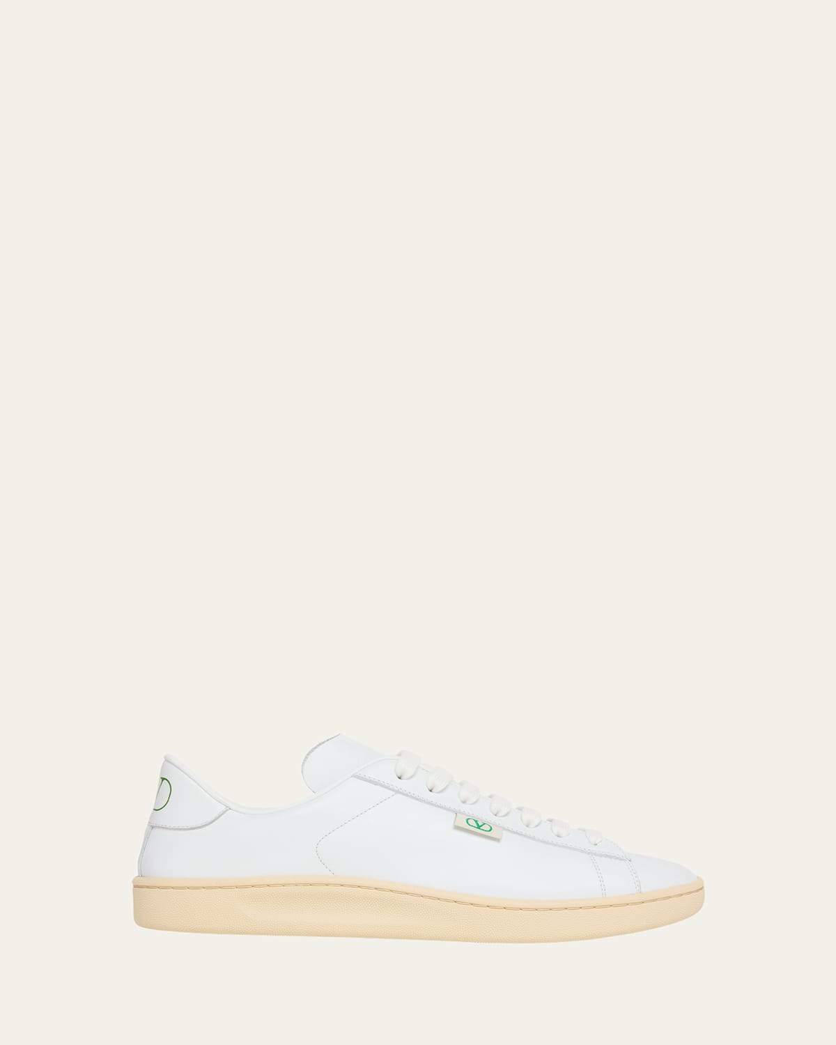 Valentino White Leather Vlogo Signature Sneakers In White