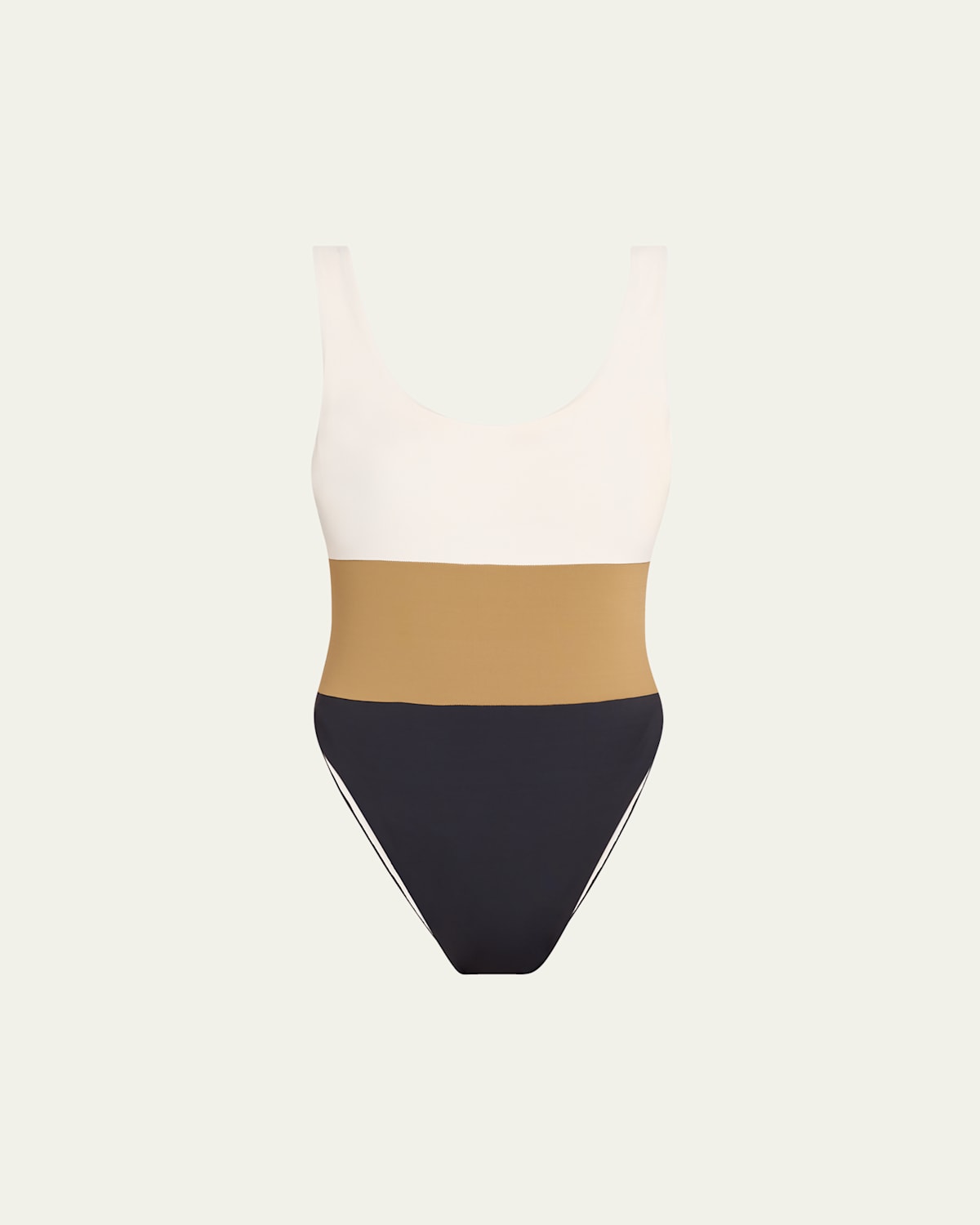 ANEMOS HUME TRICOLOR ONE-PIECE SWIMSUIT 