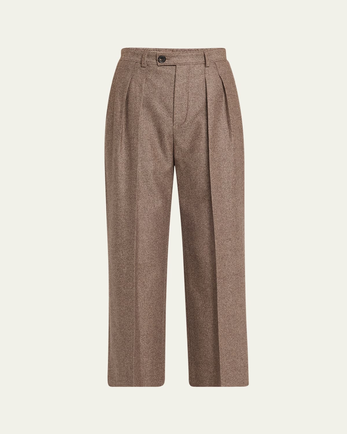 Loro Piana Yurik Wish Cashmere Flannel Trousers