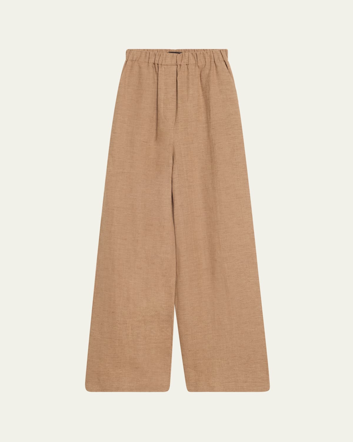 Loro Piana Valerio Linen Straight-leg Sunny Trousers In Brown