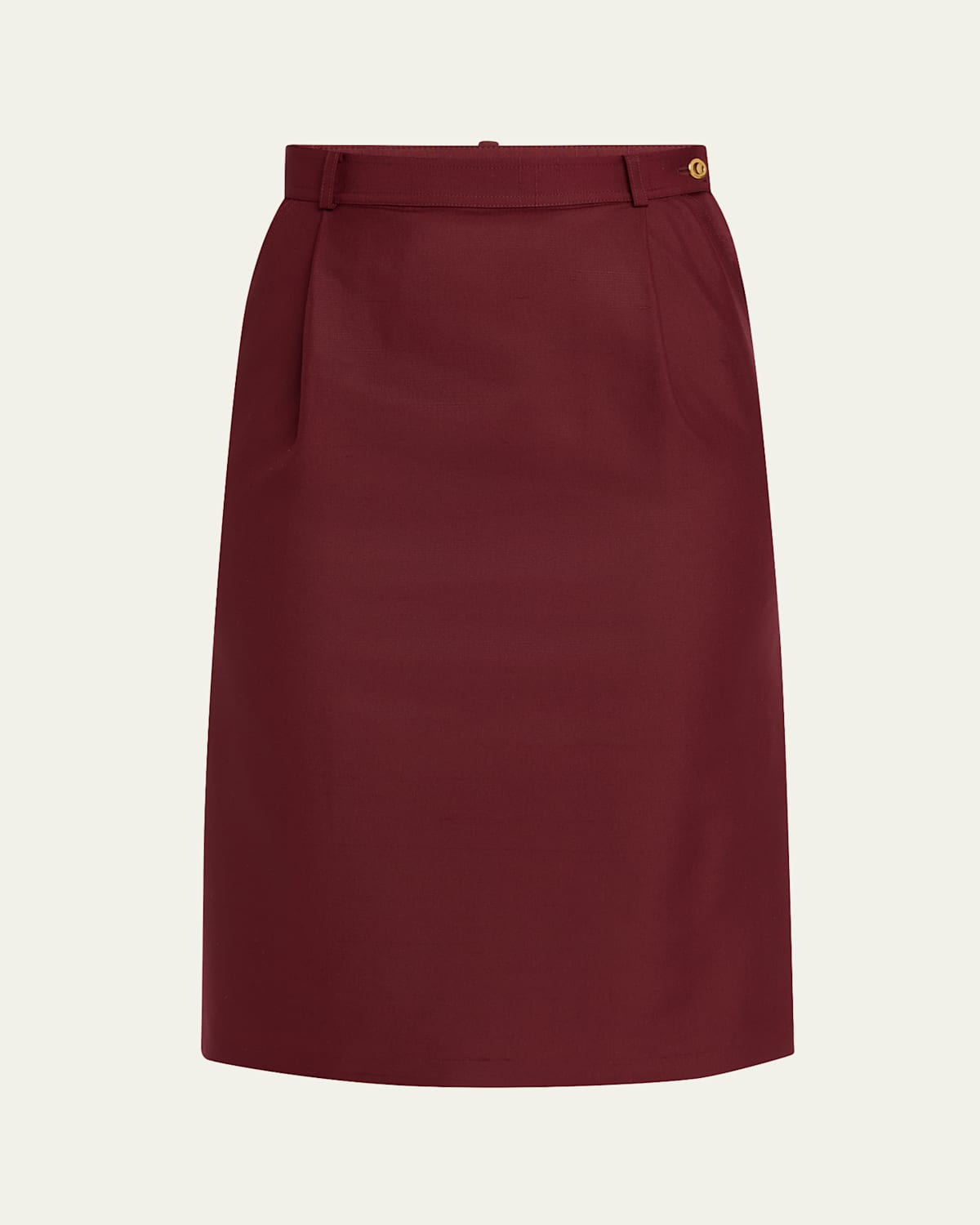 Lizzy Pleated Silk Skirt