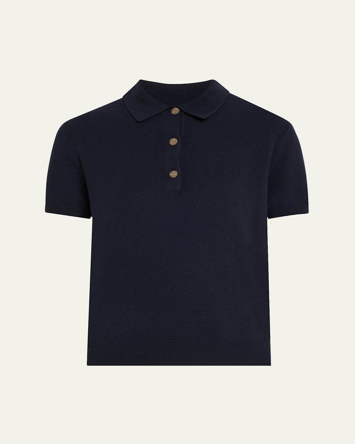 Loro Piana Classic Polo Baby Cashmere Gg 12 Shirt In Blue