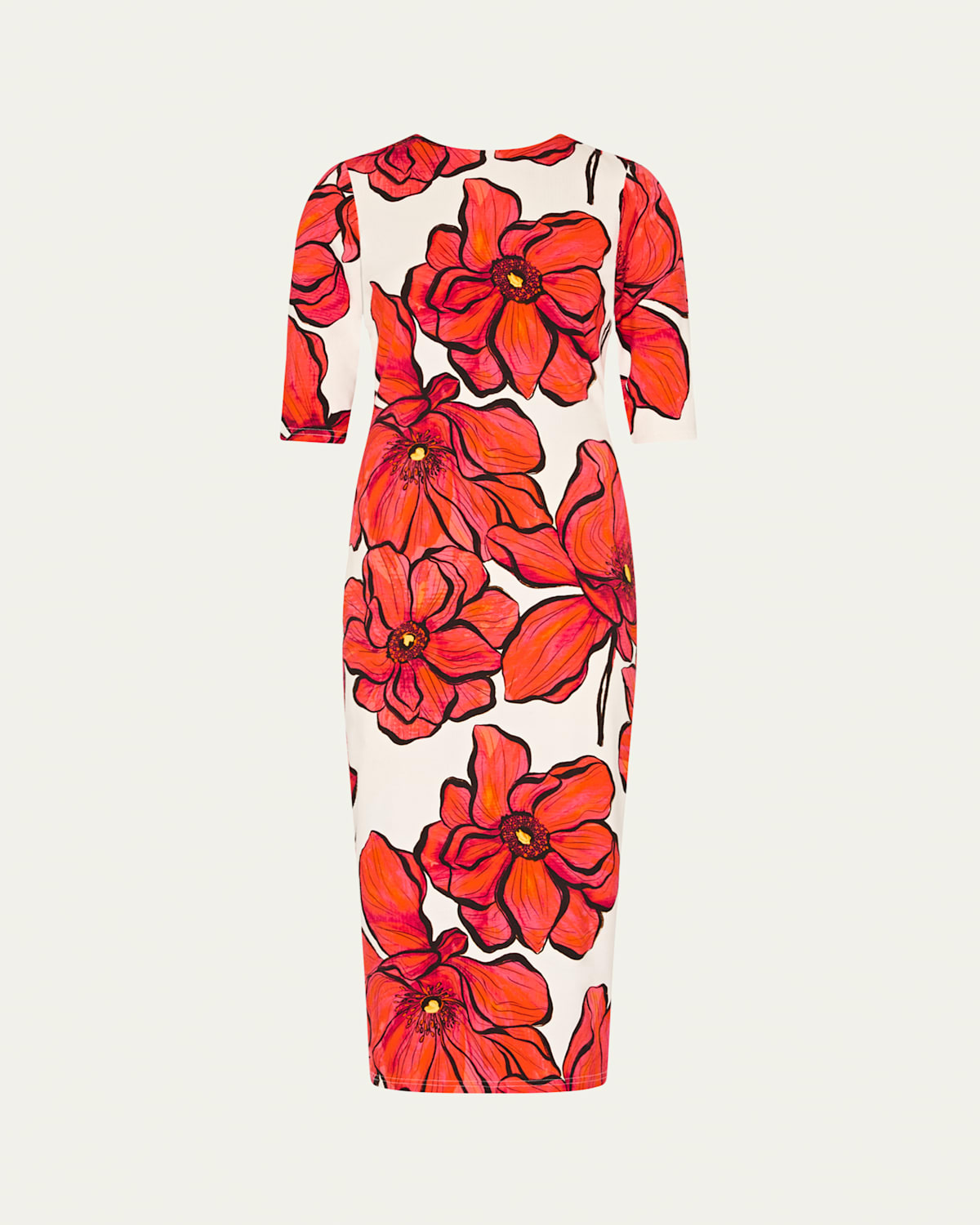 Windflower Jersey Midi Dress