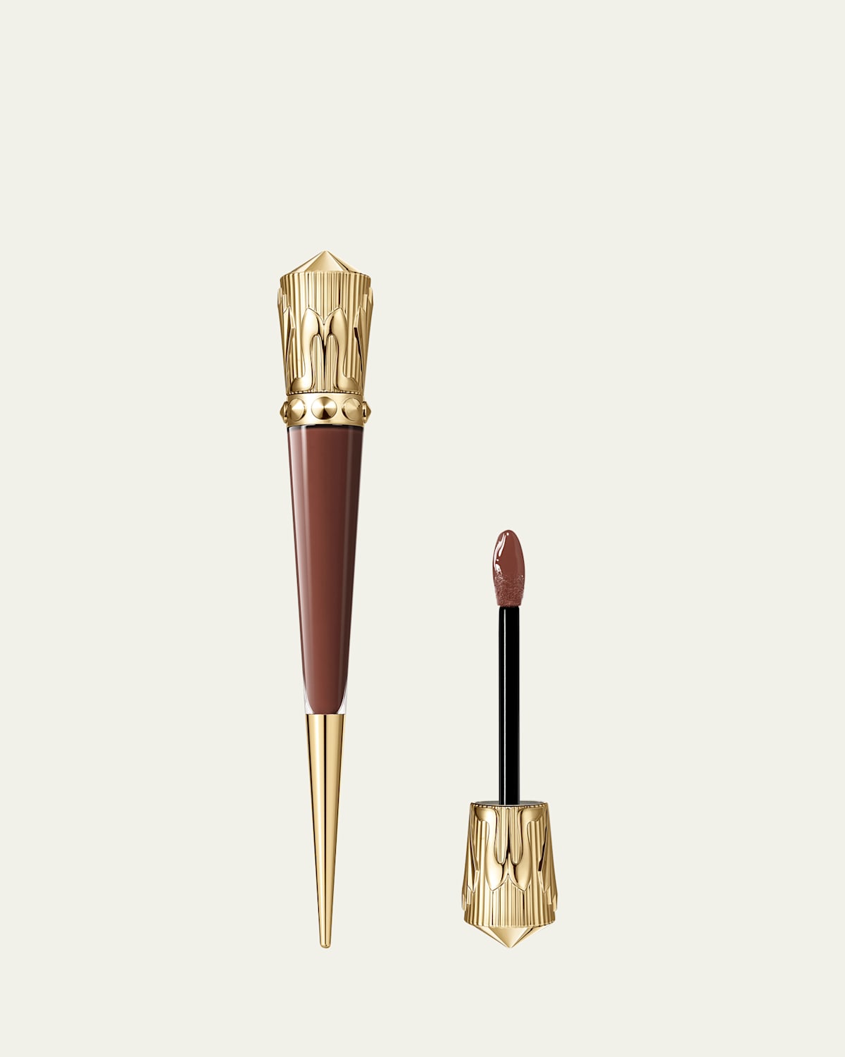 Christian Louboutin Rouge Stiletto Vinyl Gloss In Hot Sienna 432v
