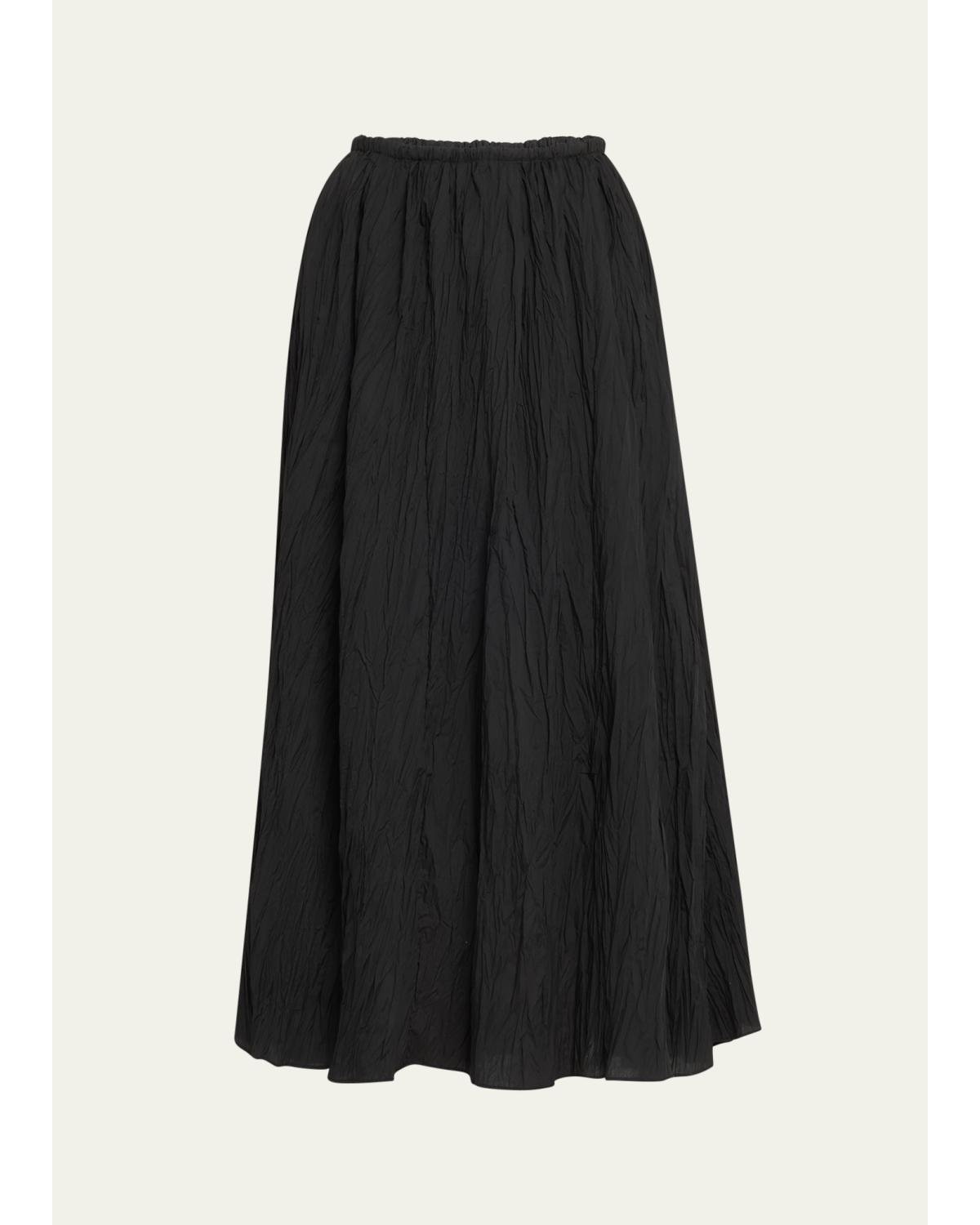 Long Plisse Skirt