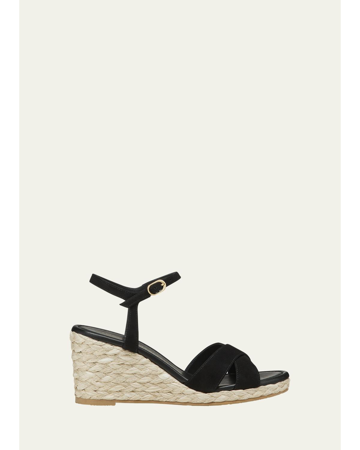Dayna Suede Crisscross Wedge