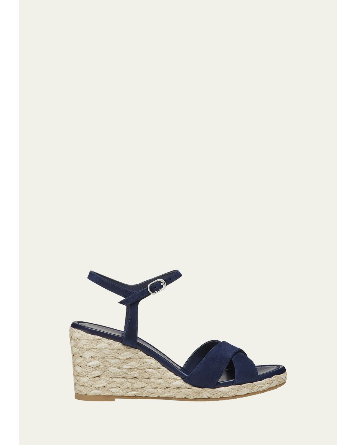 Dayna Suede Crisscross Wedge