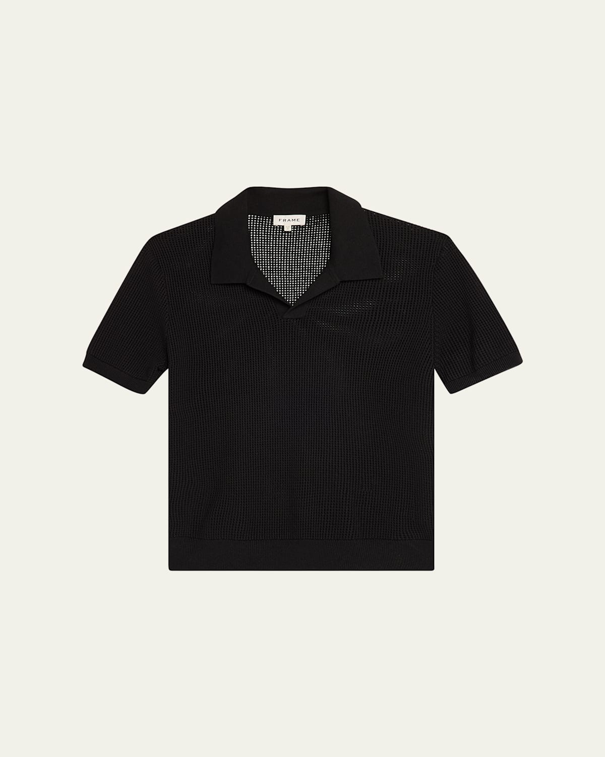 Men's Mesh Knit Polo Shirt