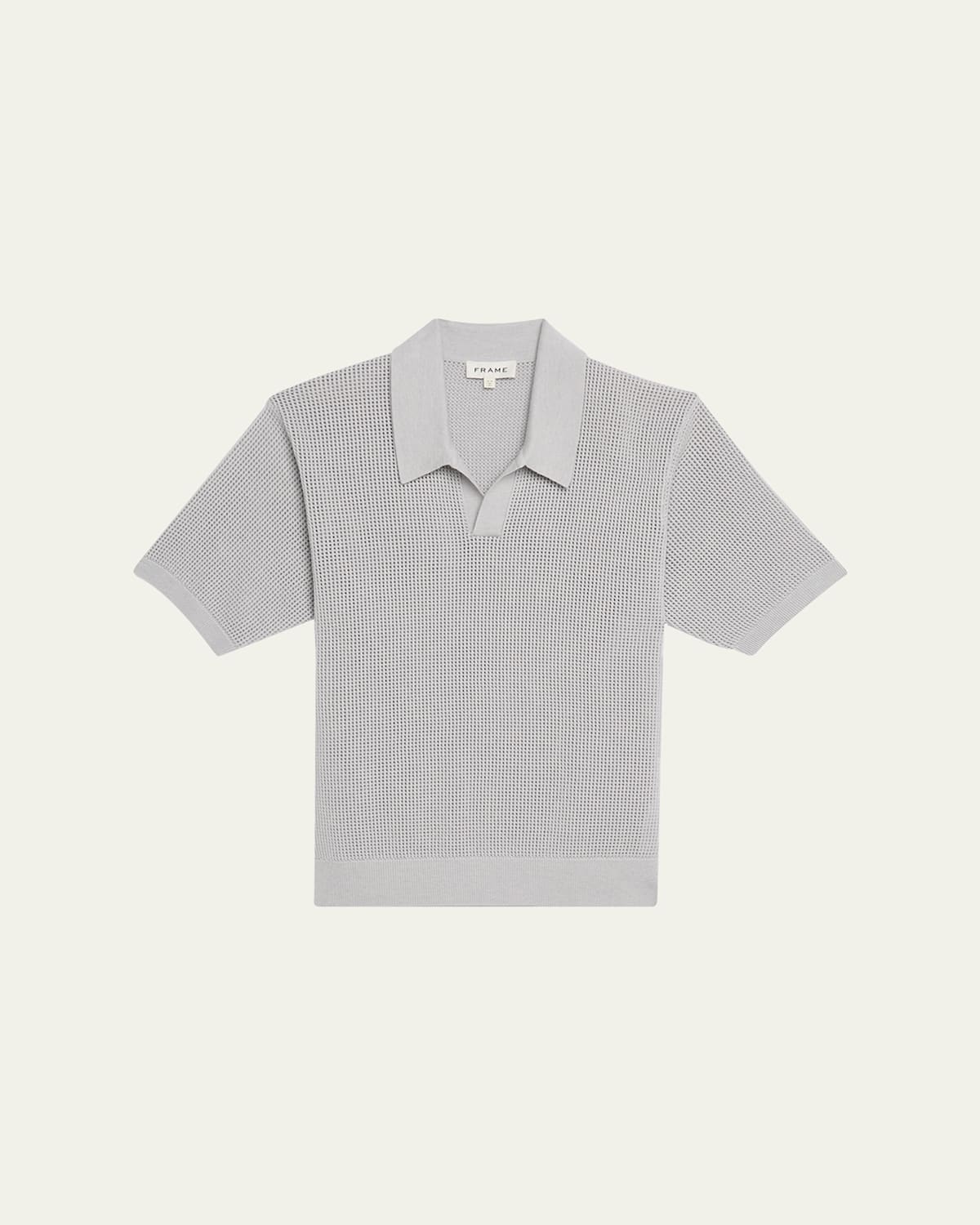Men's Mesh Knit Polo Shirt