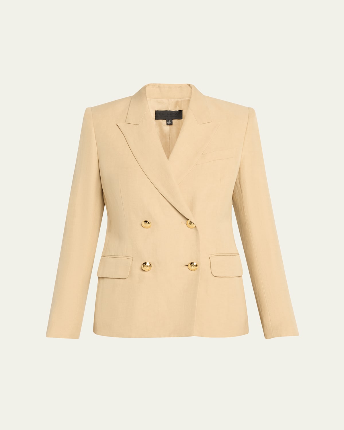 Nili Lotan Veda Double-breasted Linen Jacket