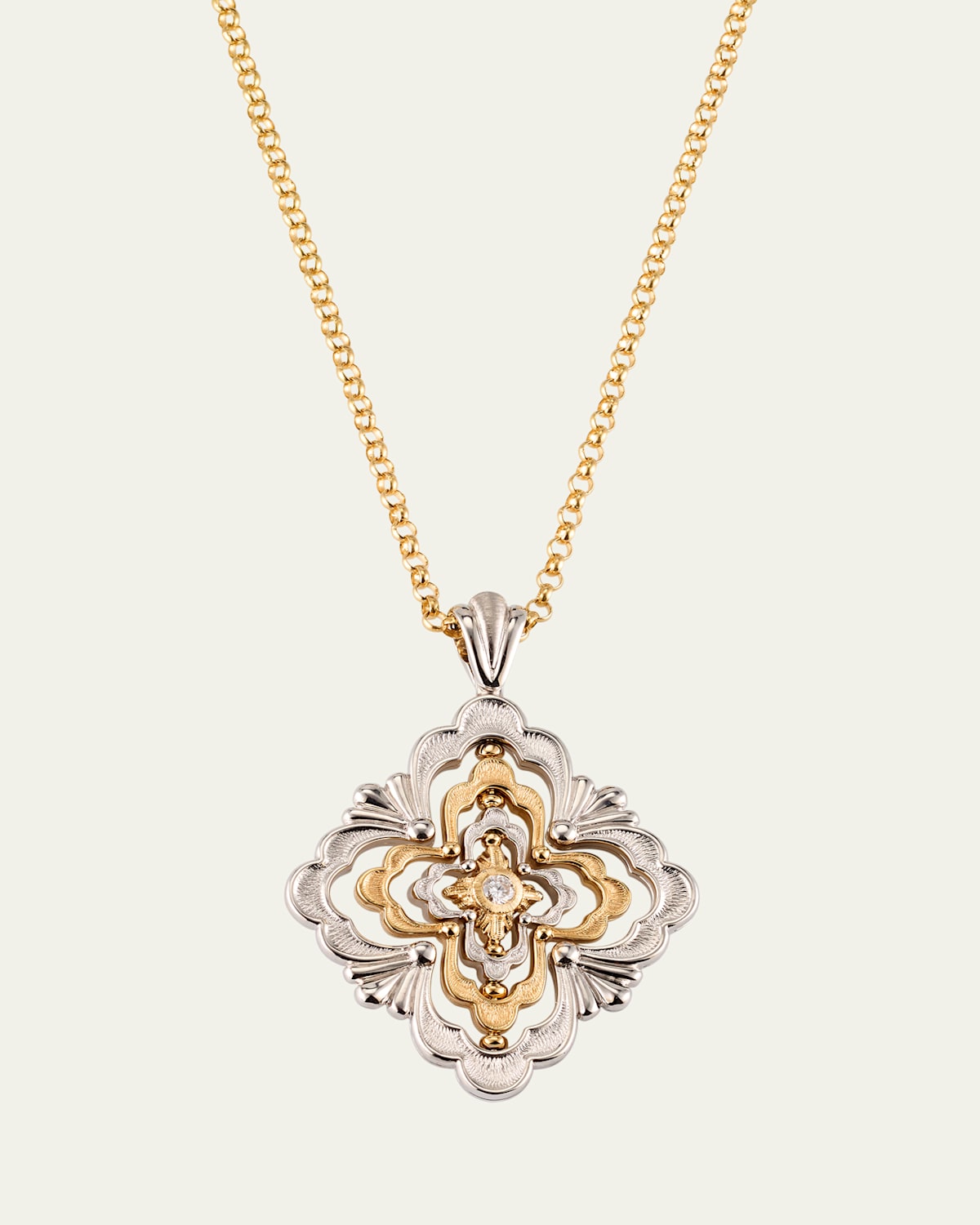 Opera Galileo 18K Gold Diamond Pendant Necklace