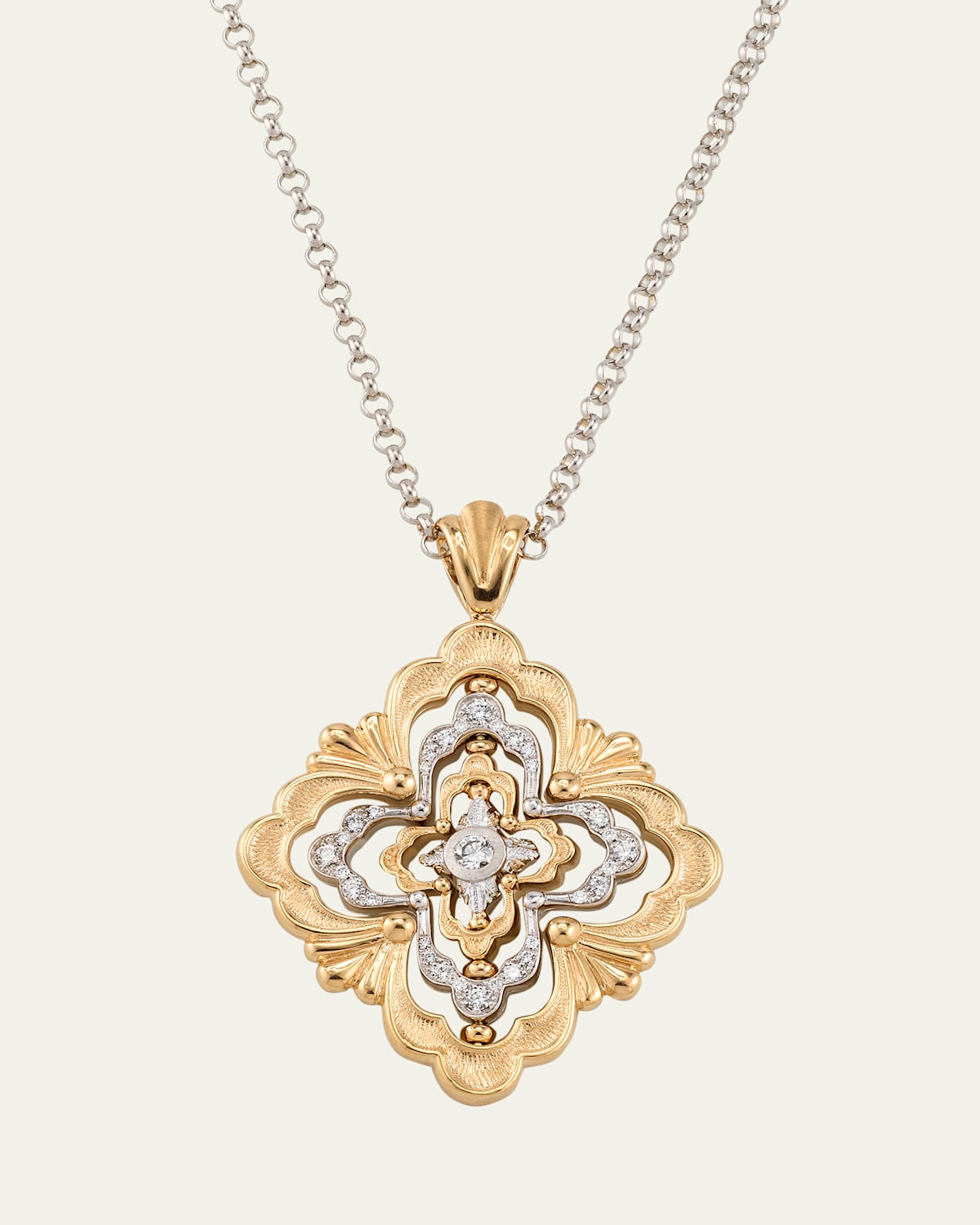 Opera Galileo 18K Gold Diamond Pendant Necklace