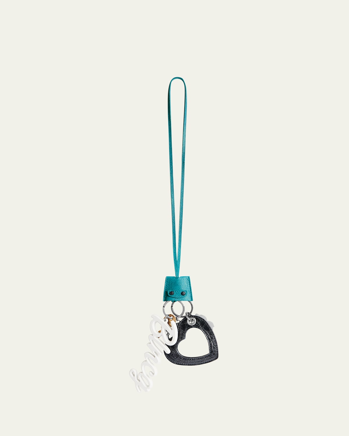Balenciaga Le City Heart Pendant Keychain In Le City Heart Charm