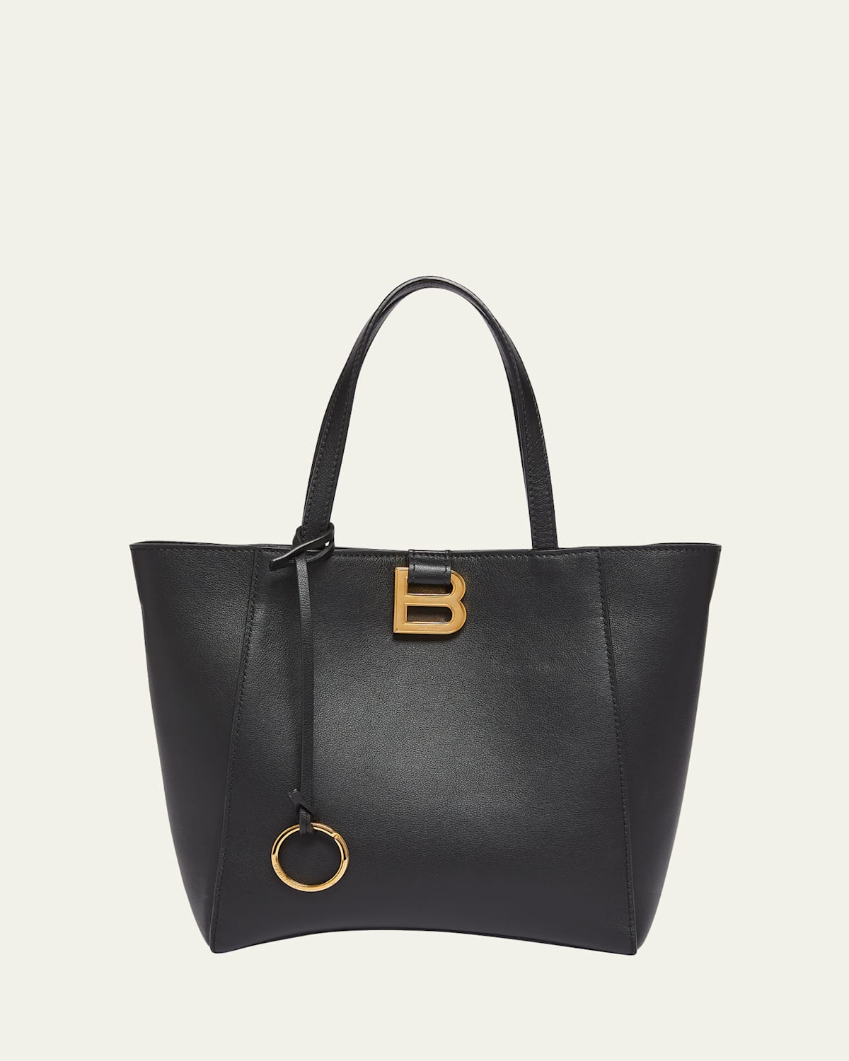 Balenciaga Women Small Hourglass Soft Tote Bag In Black