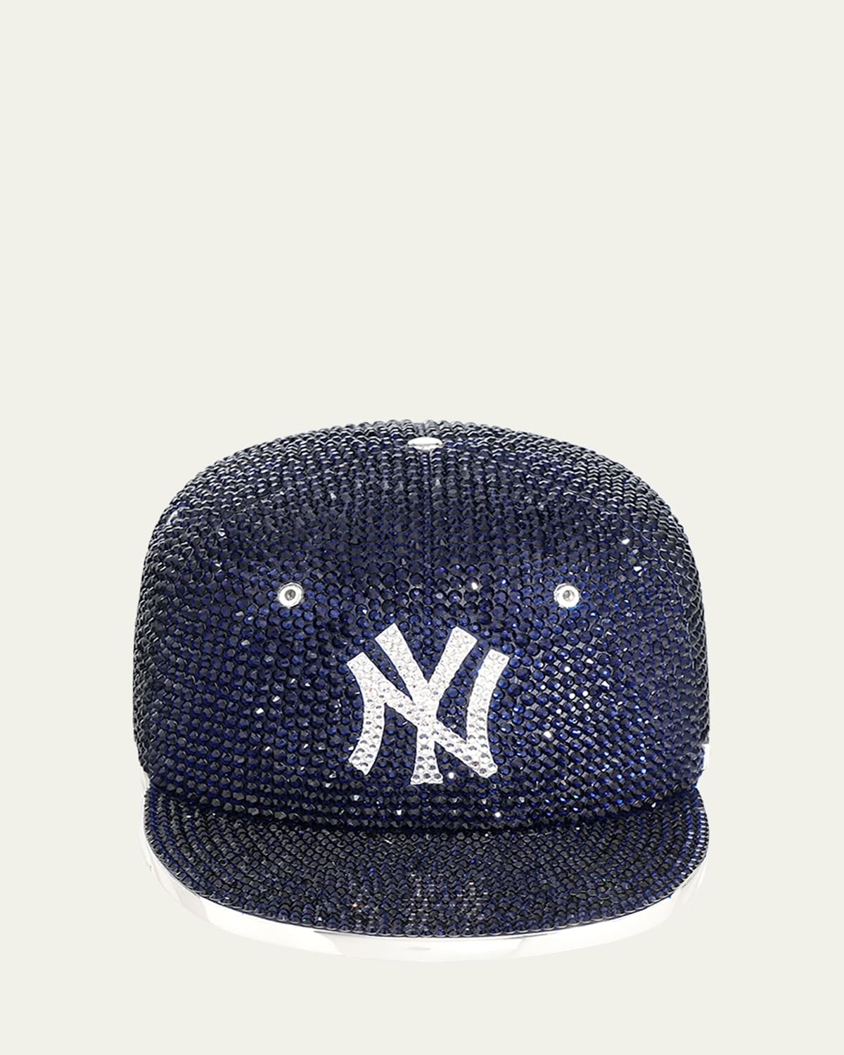 NY Yankees Cap Crystal Clutch Bag