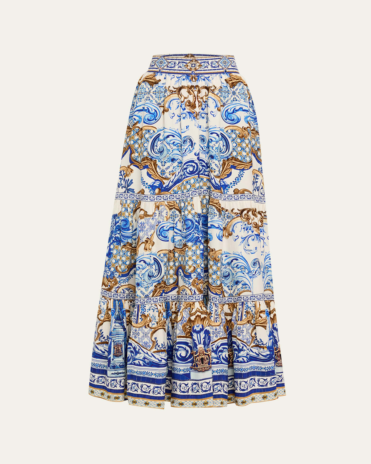 Azul Adventures High-Waisted Tiered Skirt