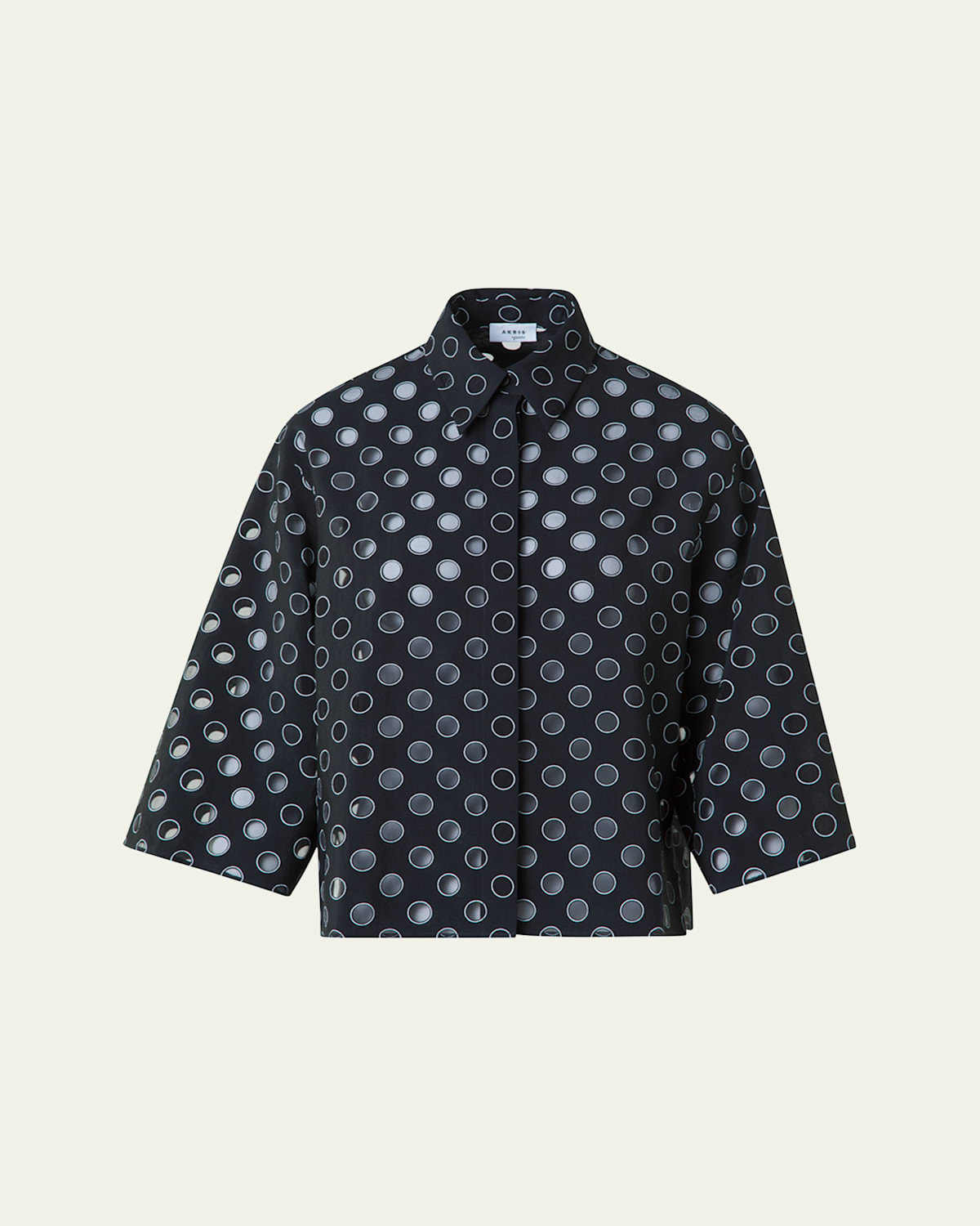 Boxy Organza Polka Dot Blouse