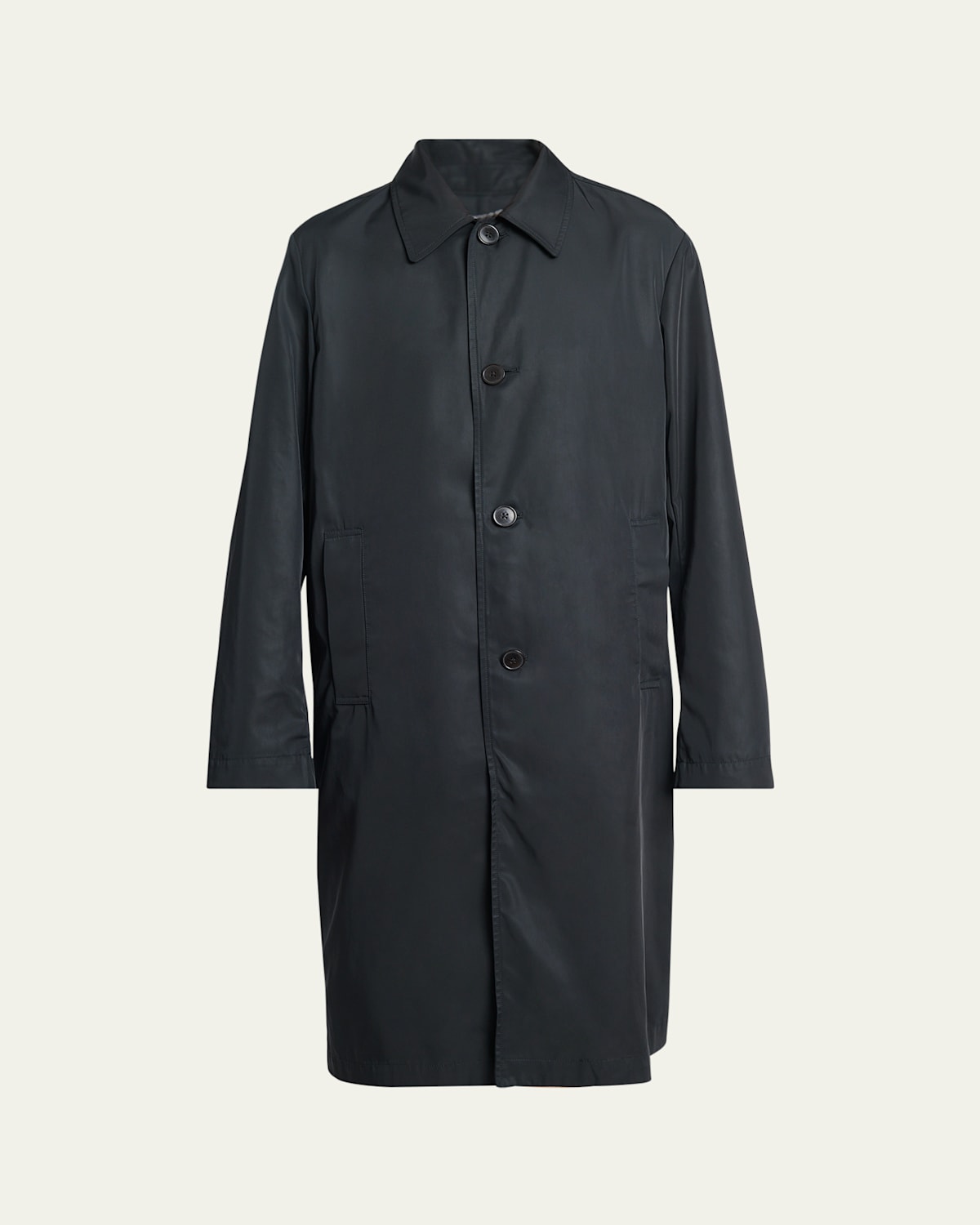 Dries Van Noten Men's Rankles Topcoat In Black