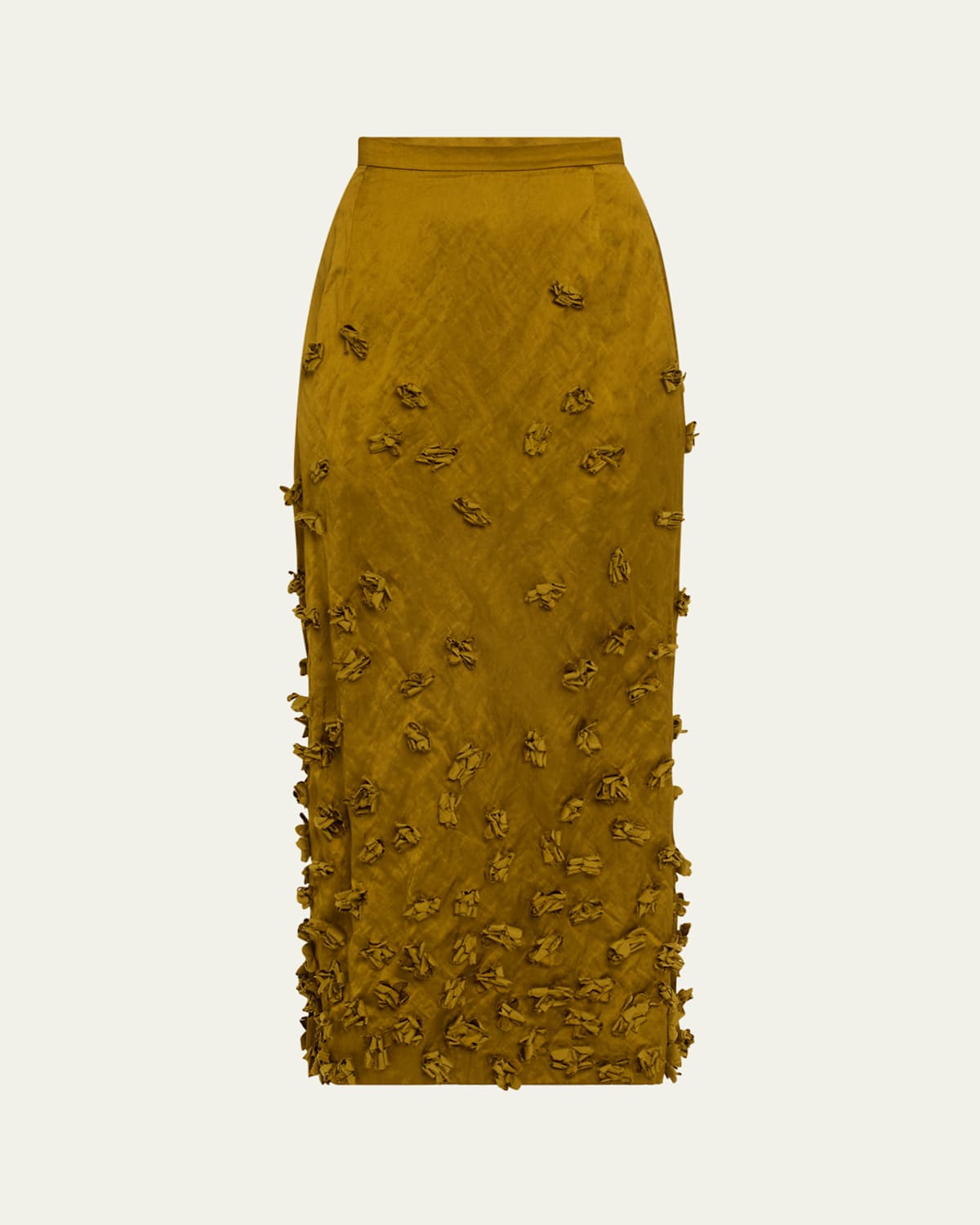 Floral Hand Embroidered Pencil Skirt