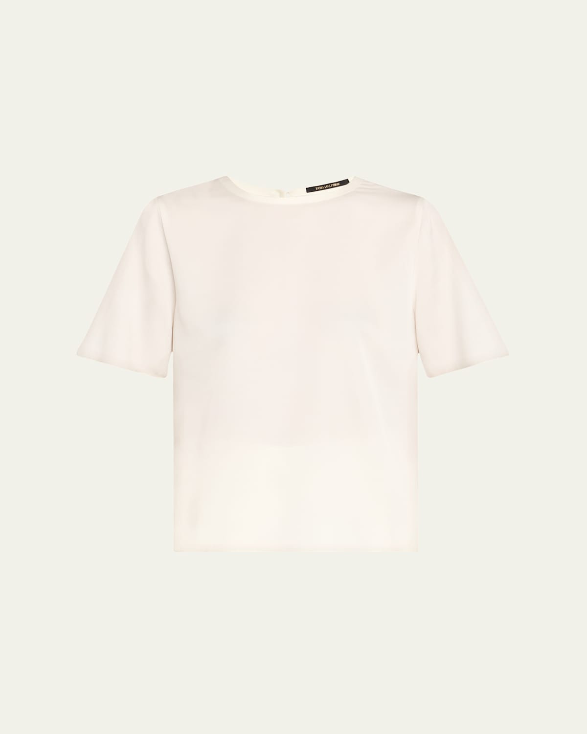 Maryl Crewneck Silk Blouse