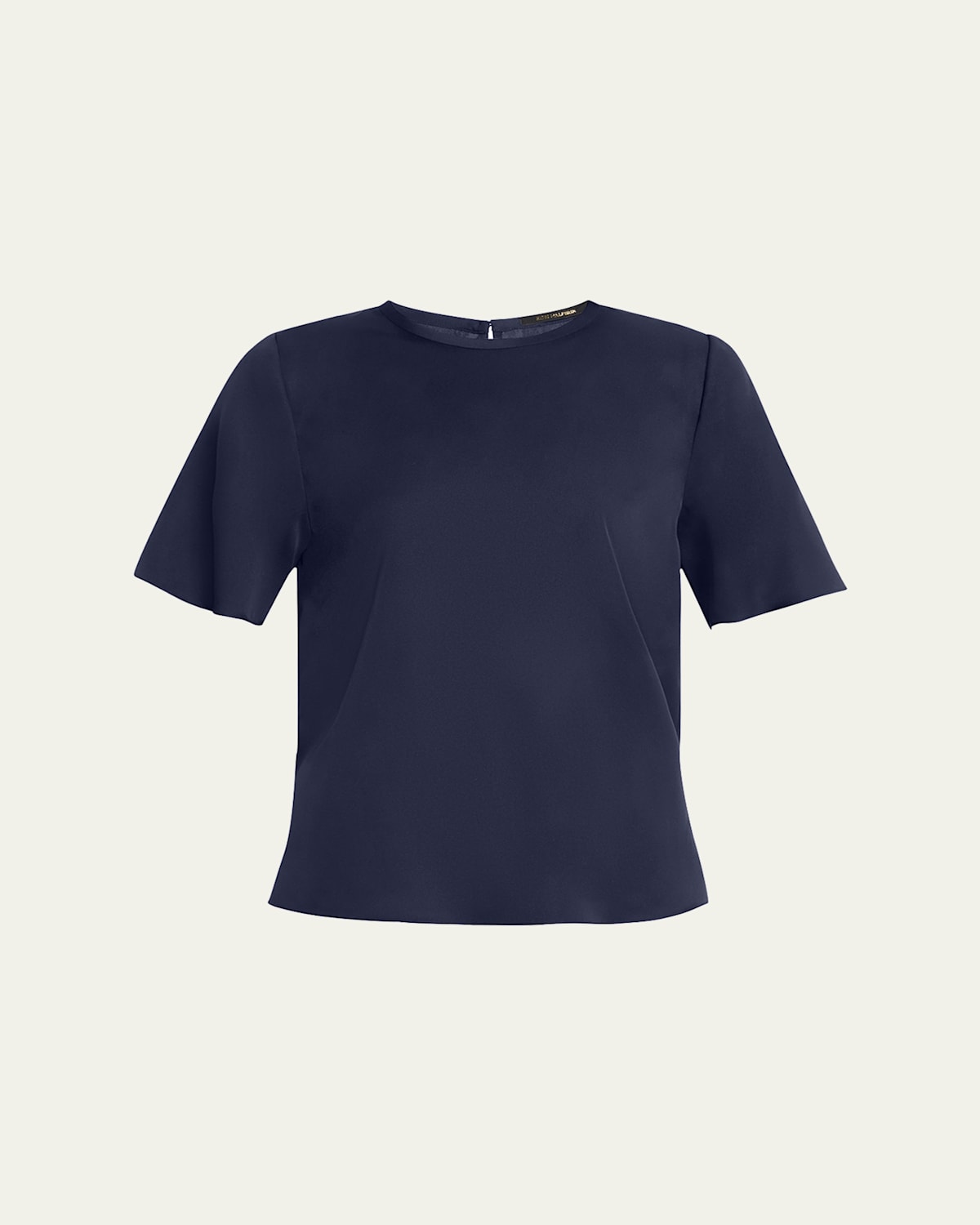 Maryl Crewneck Silk Blouse