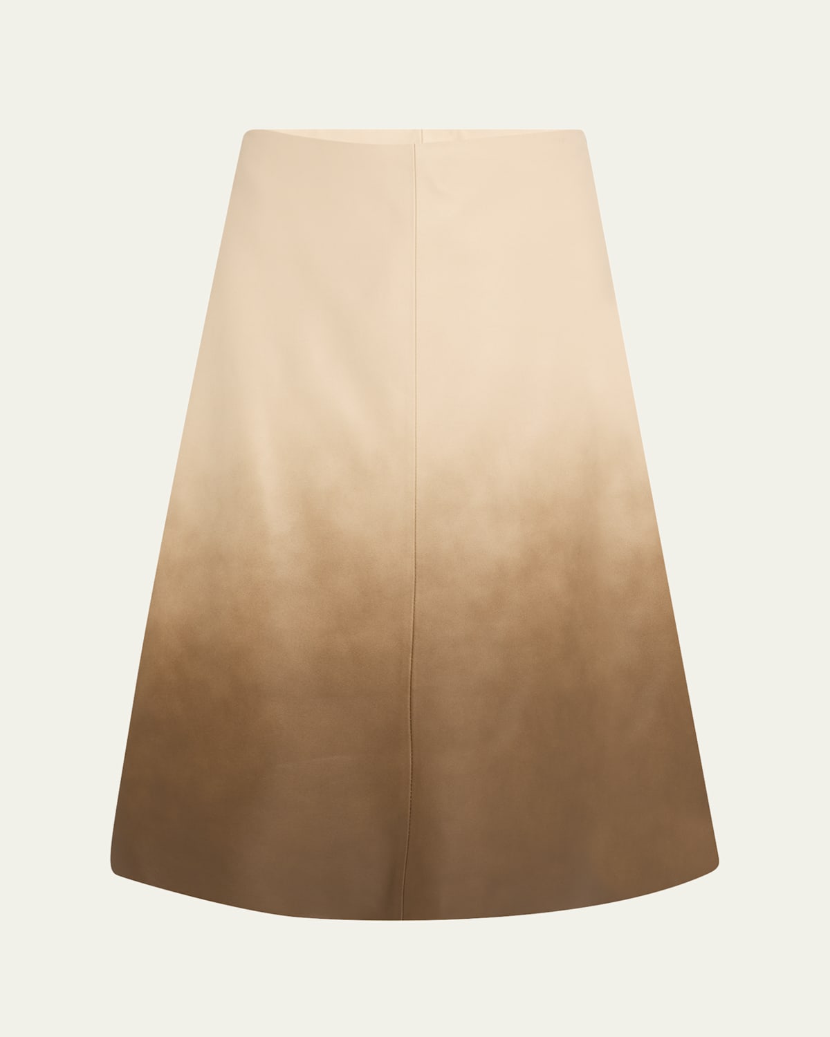 Lucien Ombre Leather Midi Skirt