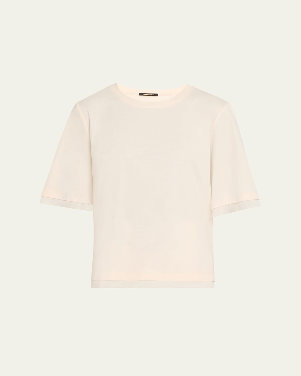 Kobi Halperin Erlich Crewneck Cotton T-shirt In Ecru
