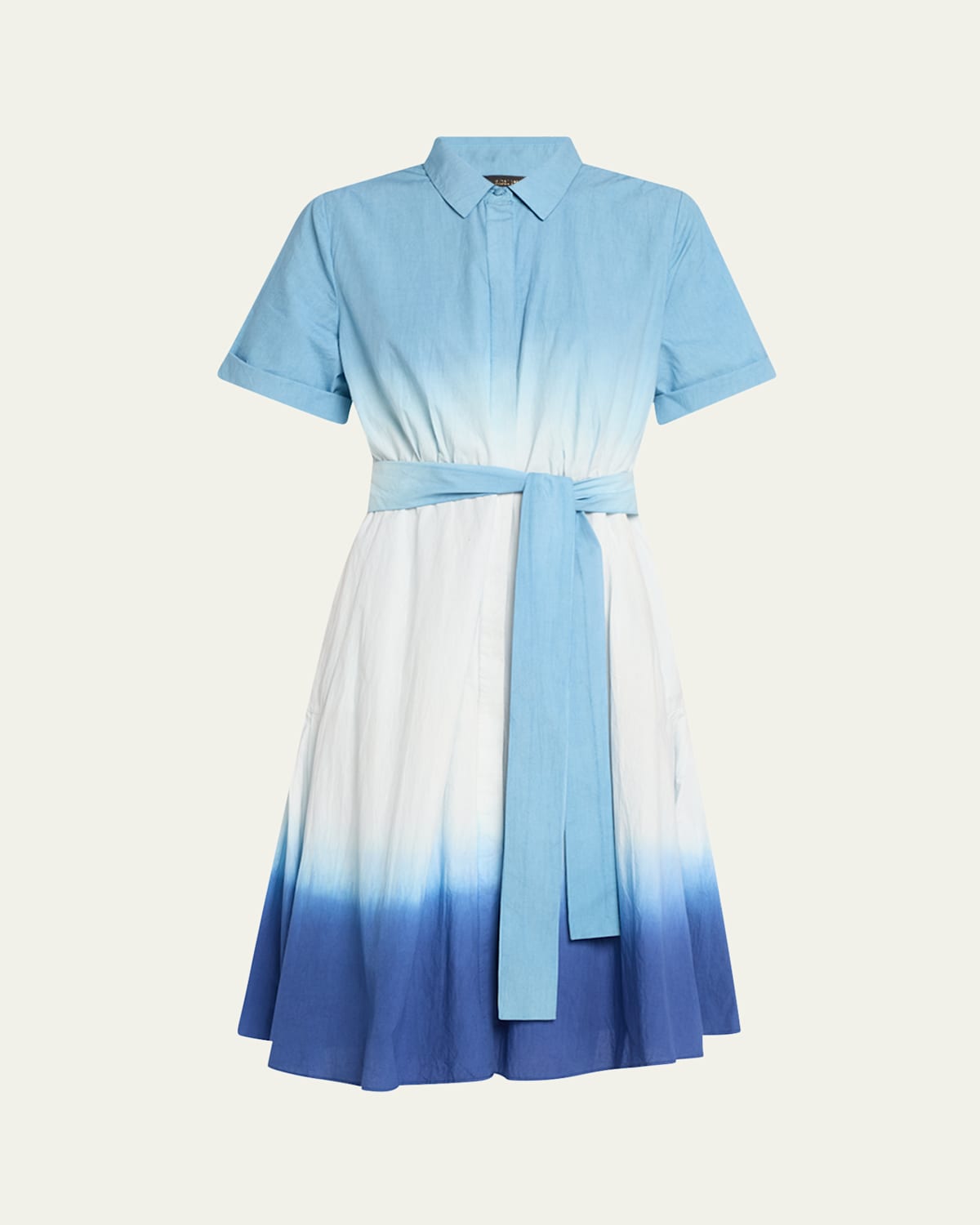 Jana Ombre Tie-Waist Shirtdress