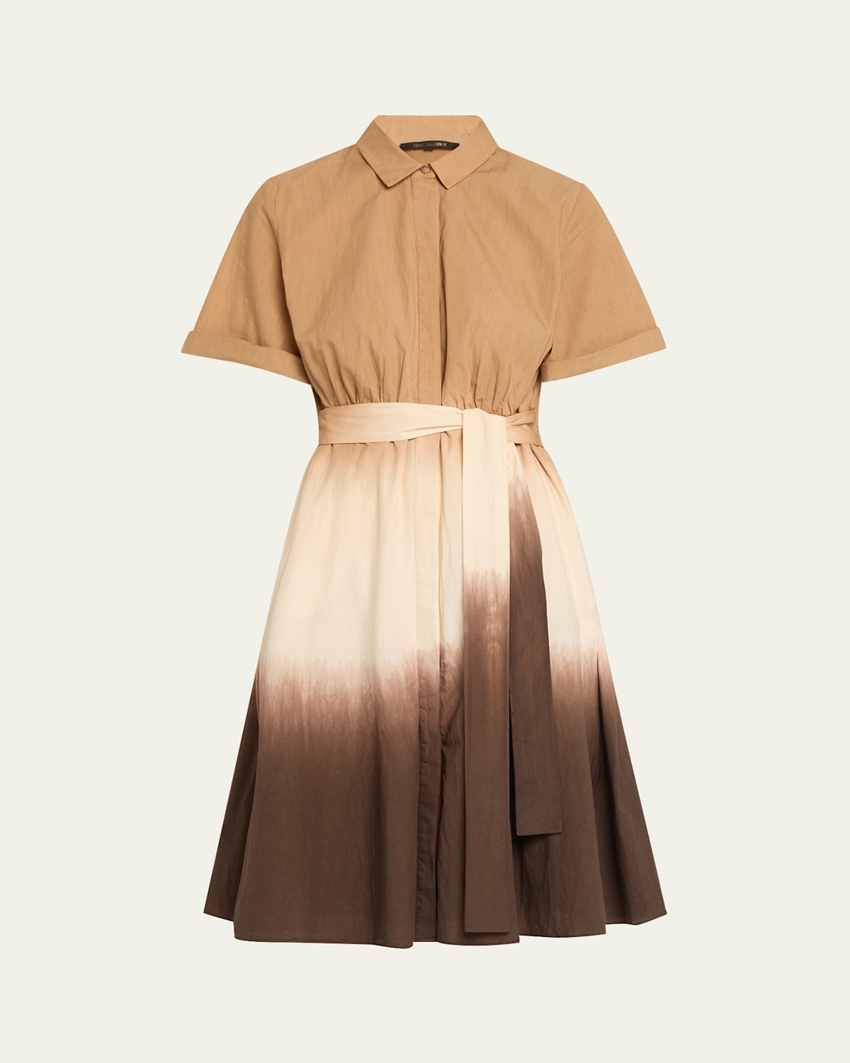 Jana Ombre Tie-Waist Shirtdress