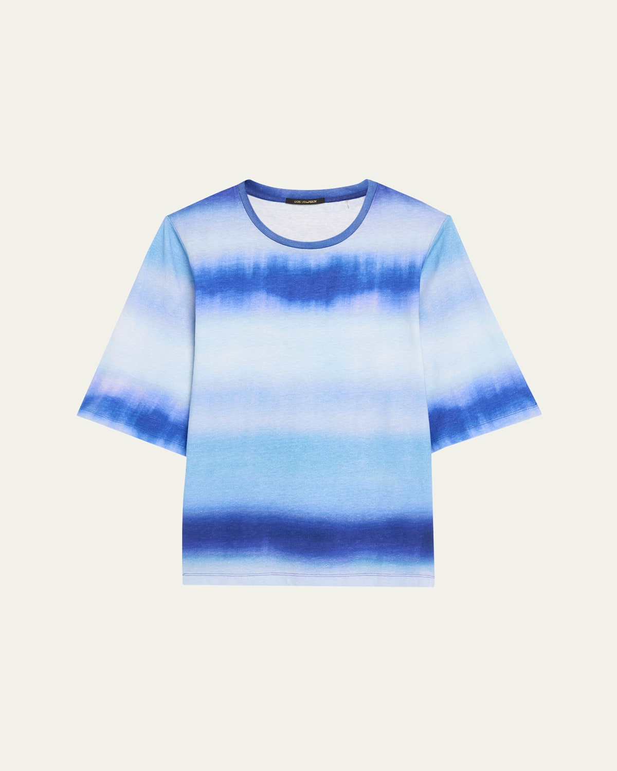 Kobi Halperin Barlow Crewneck Ombre-print T-shirt In Horizon Multi