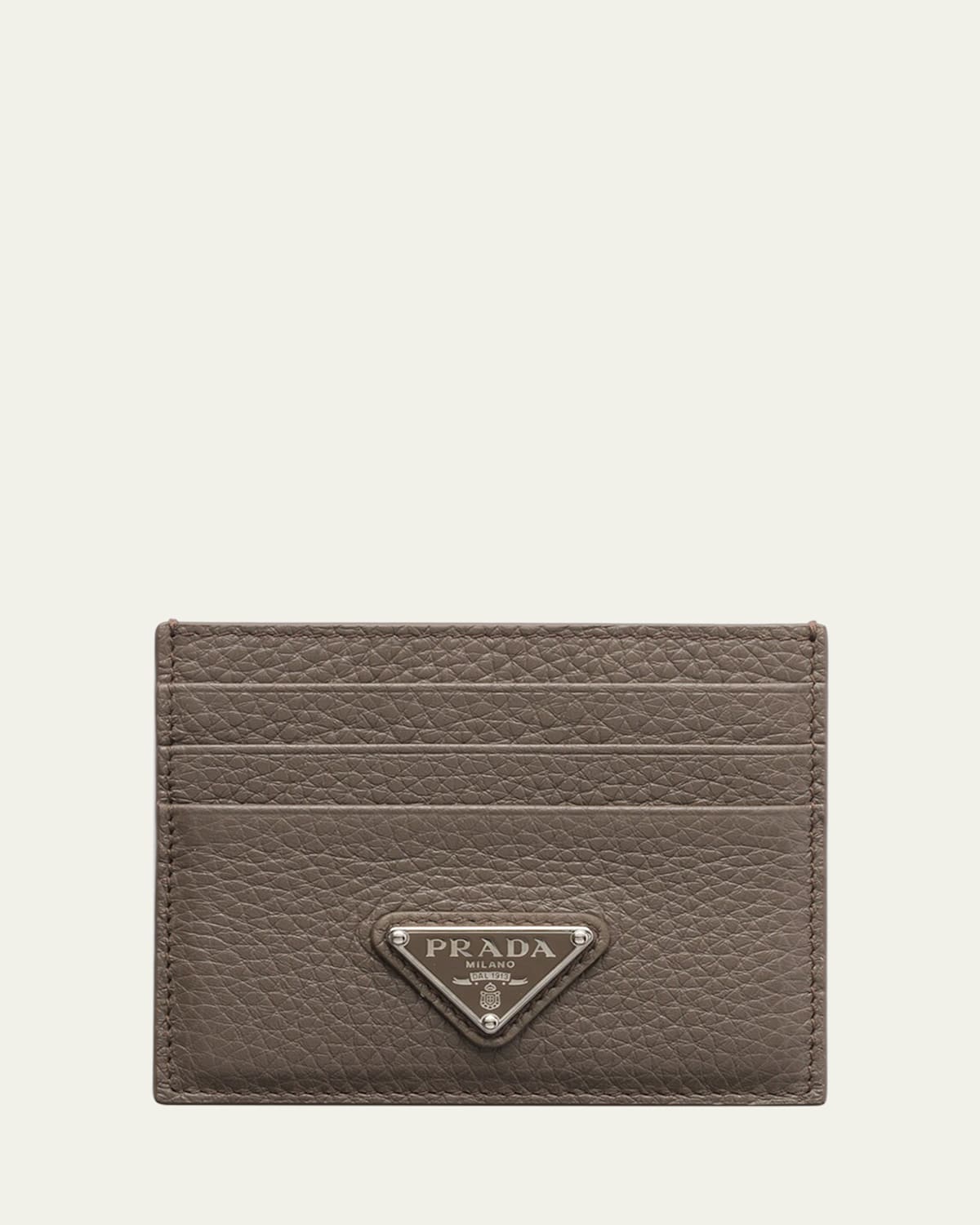Men's Vitello Daino Card Holder