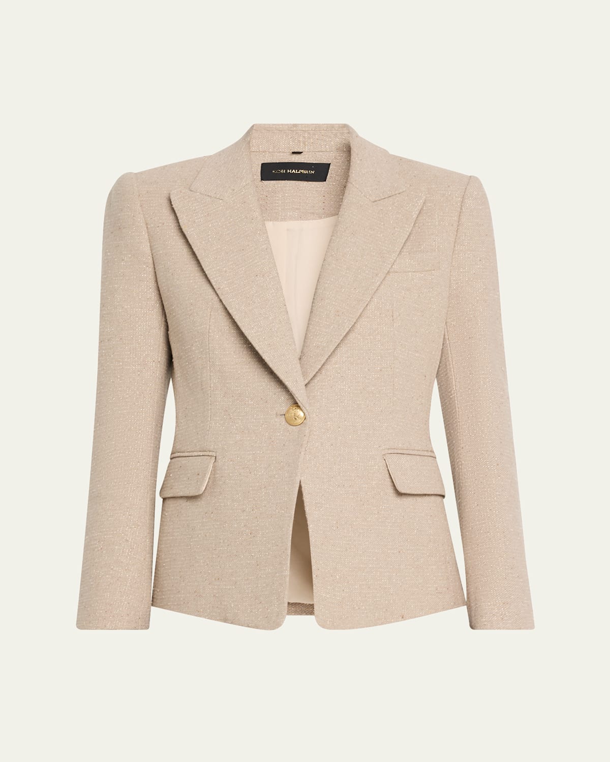Nerys Single-Button Canvas Jacket