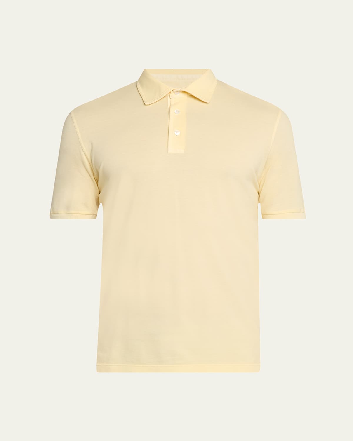 Fedeli Knitted Polo Shirt In Lemone