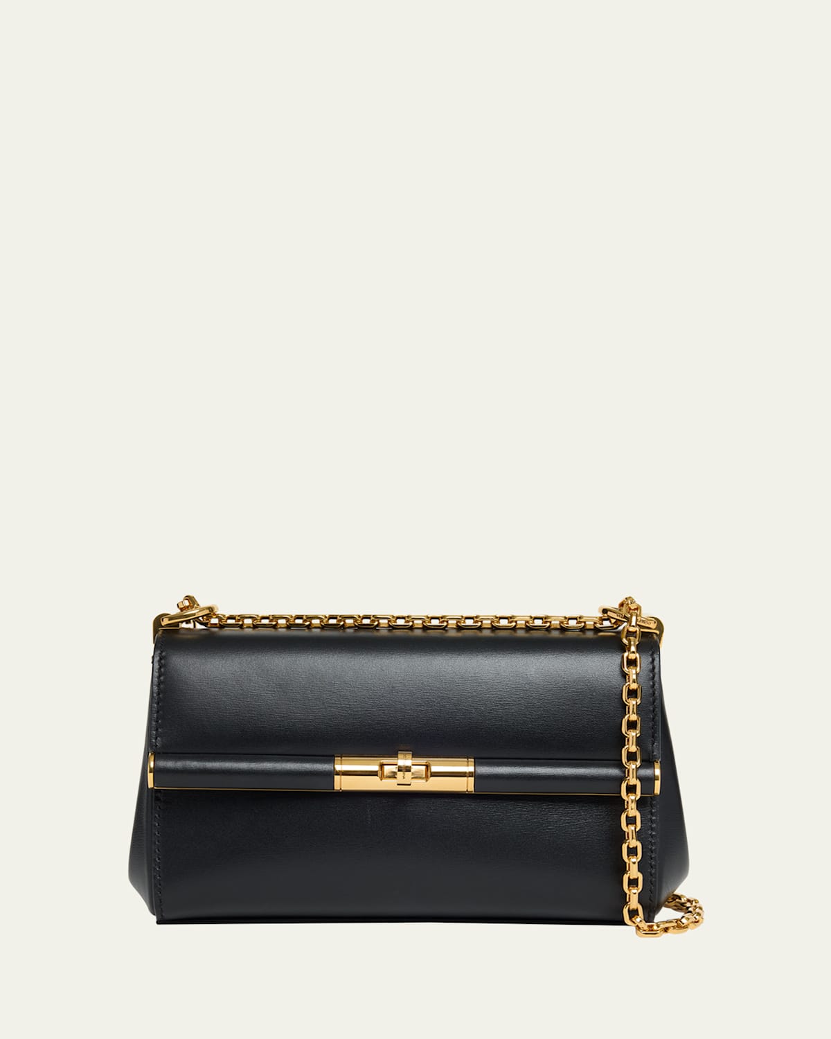 Dolce & Gabbana 'marlene' Black Shoulder Bag With Twist Lock In Nero