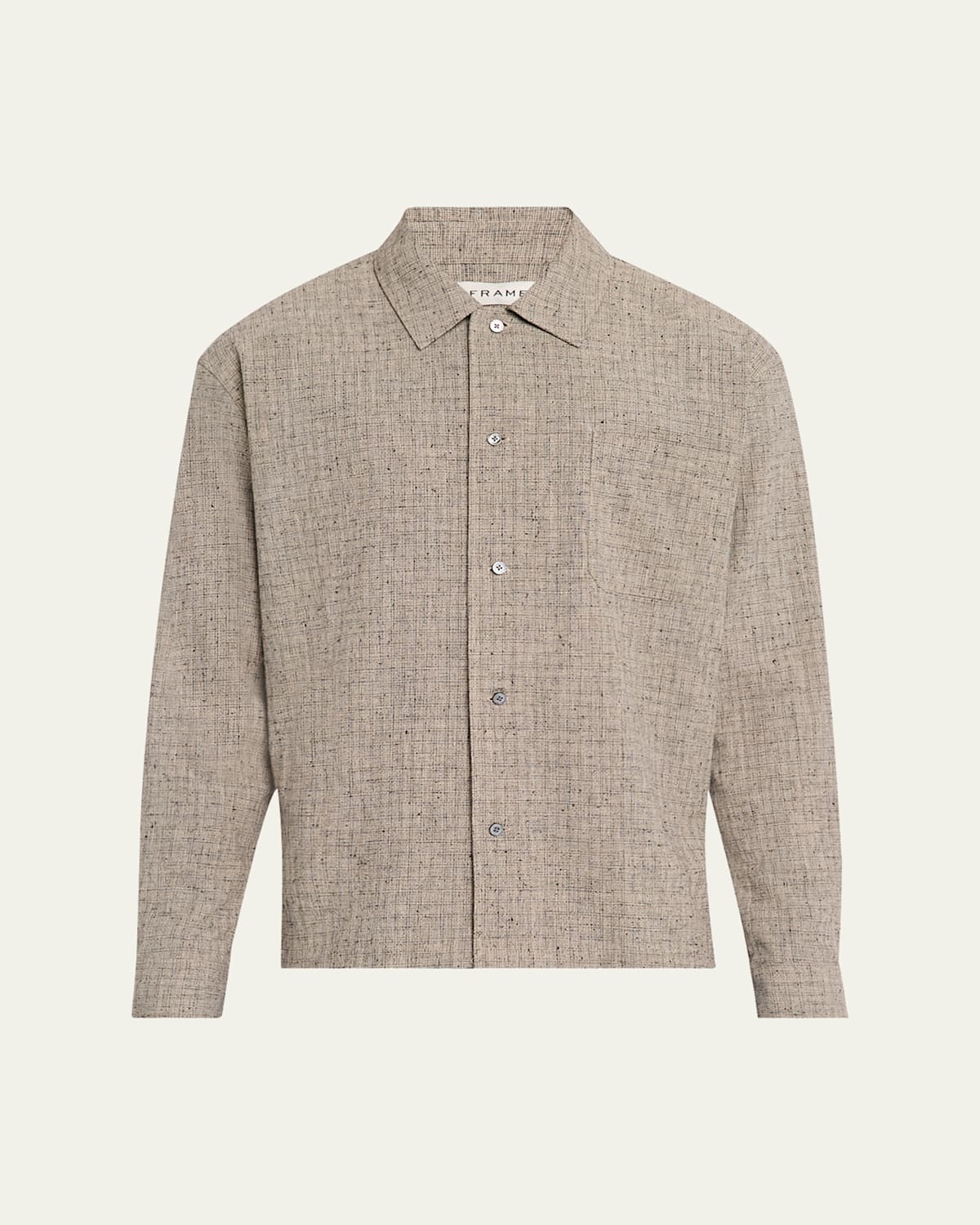 Frame Men's Cotton And Linen Casual Button-down Shirt