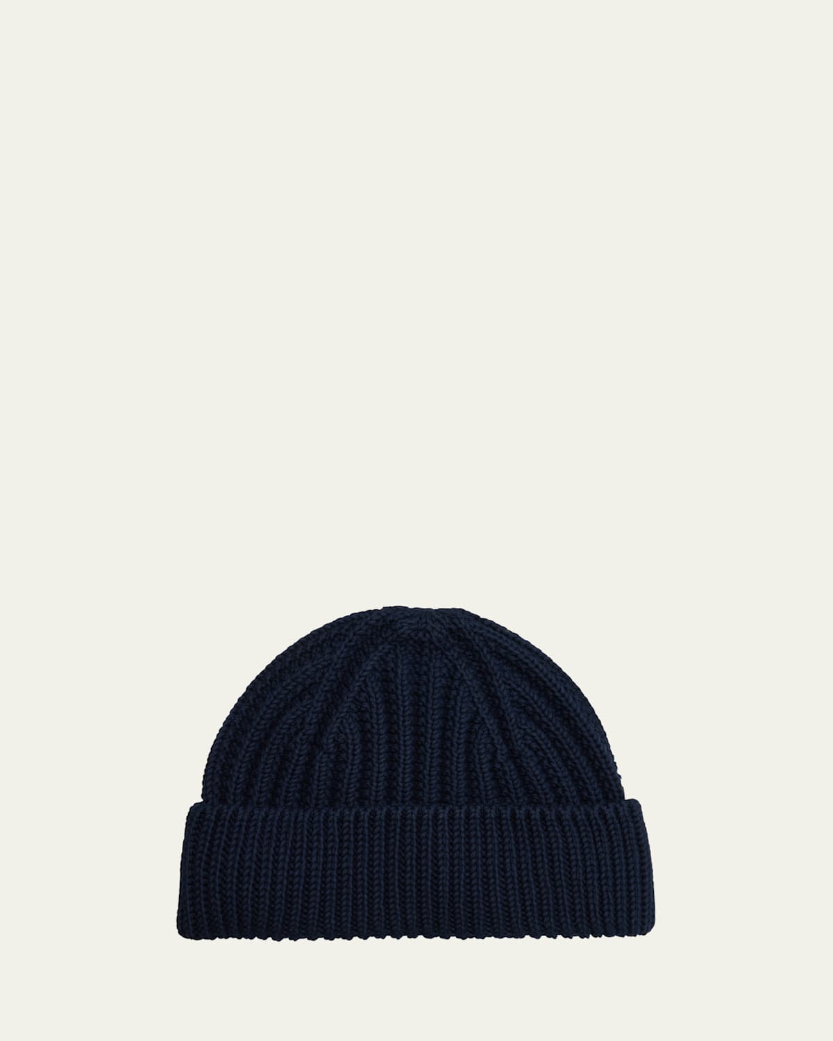 Loro Piana Men's Moltrasio Cotton Rib Beanie Hat