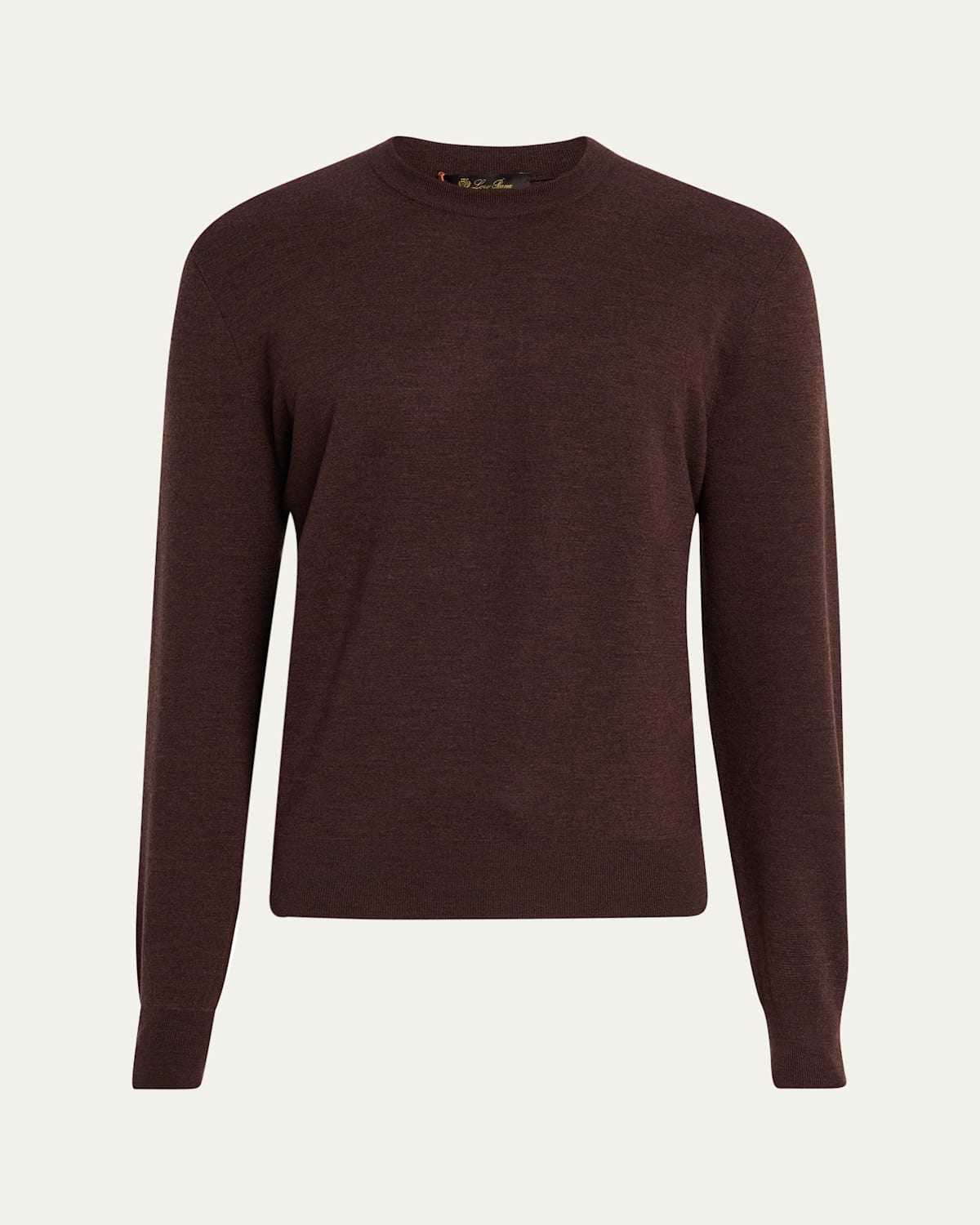 Loro Piana Men's Empire Wish Wool Crewneck Sweater In H0v4 Star Anise Mela