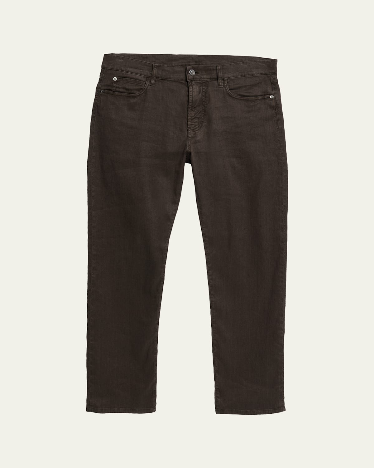 Loro Piana Men's Quarona Linen And Cotton Stretch Five-pocket Pants In 516x Black Pine