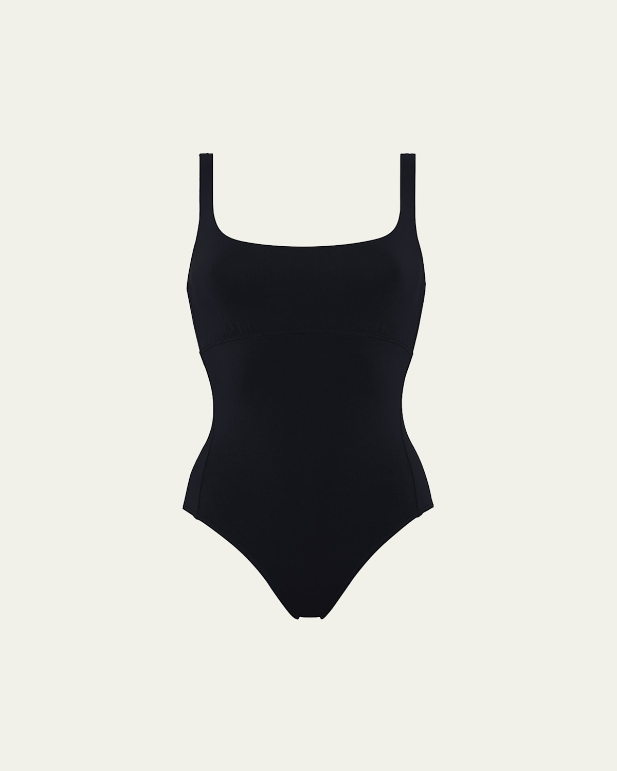Eres Arnaque Square-neck One-piece Swimsuit In Noir