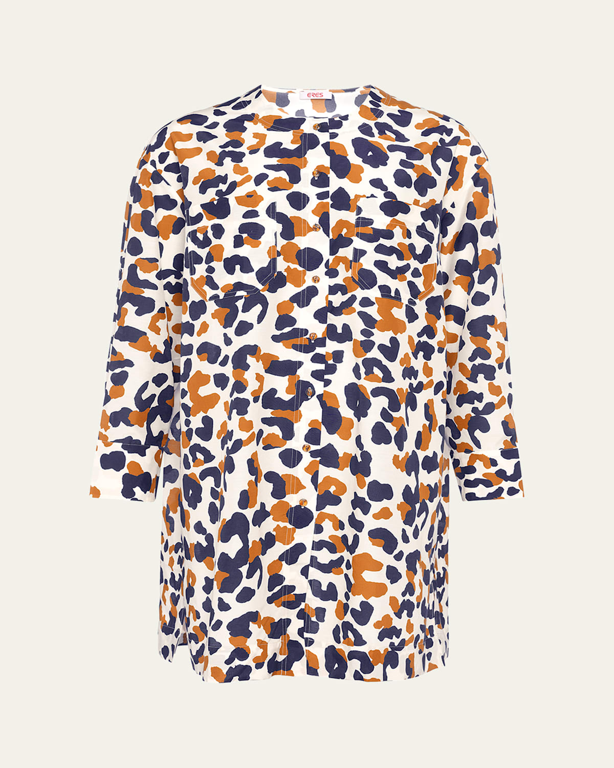 Eres 'reef' Shirt Featuring Chest Pocket In Imp Coquillag Sable Fin