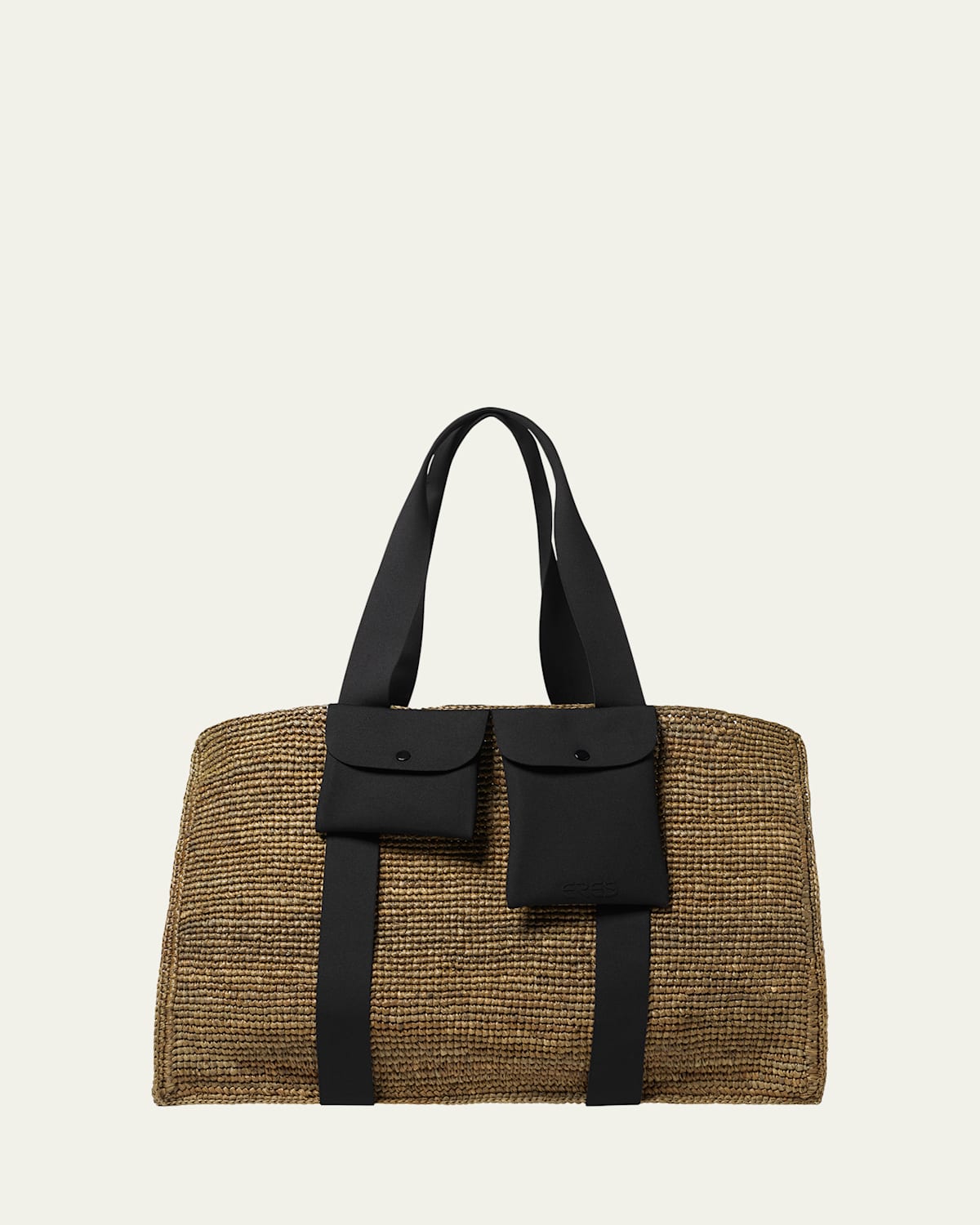 Eres Voyageur Beach Basket Tote Bag In Black