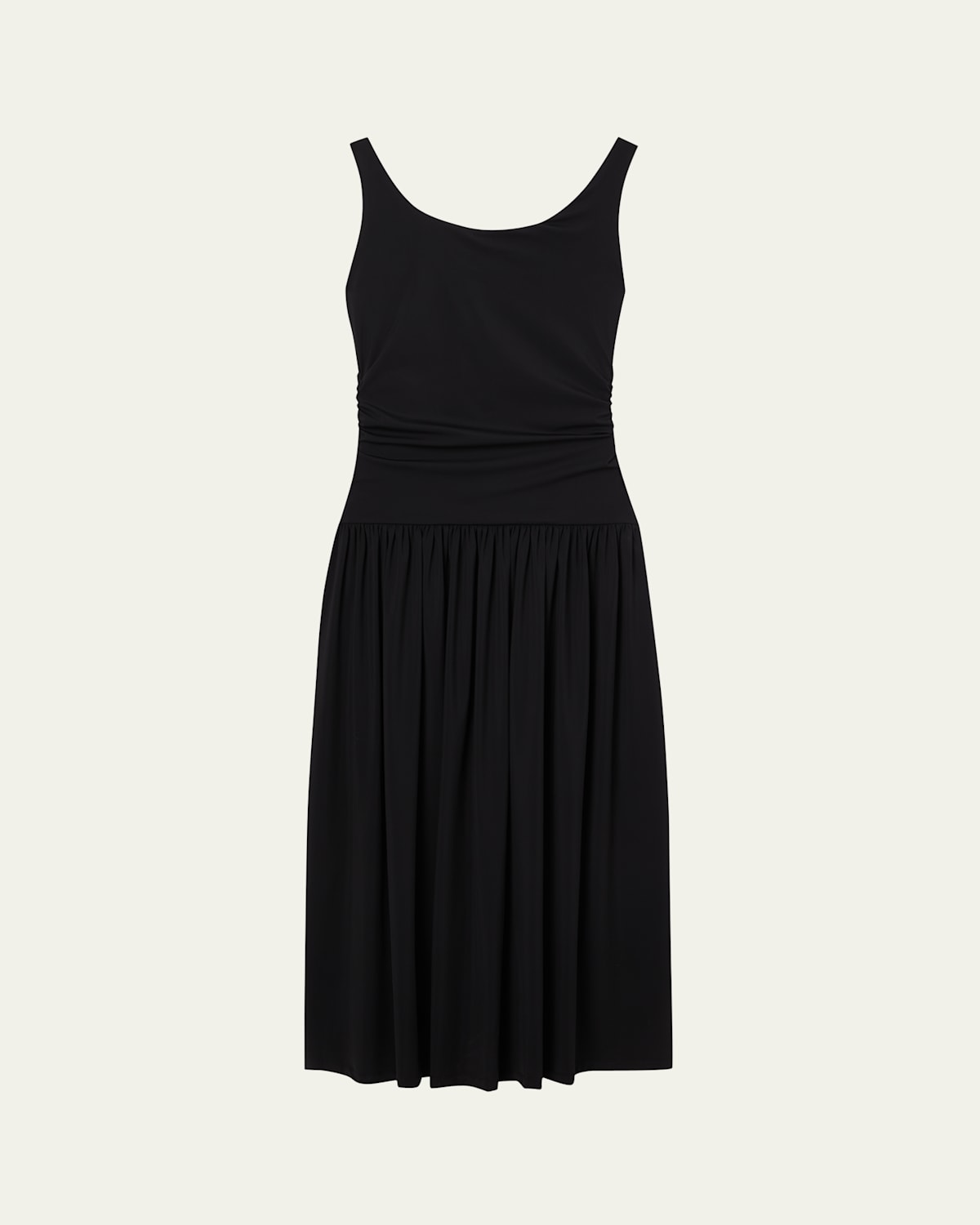 Off-Shoulder Drop-Waist Maxi Dress
