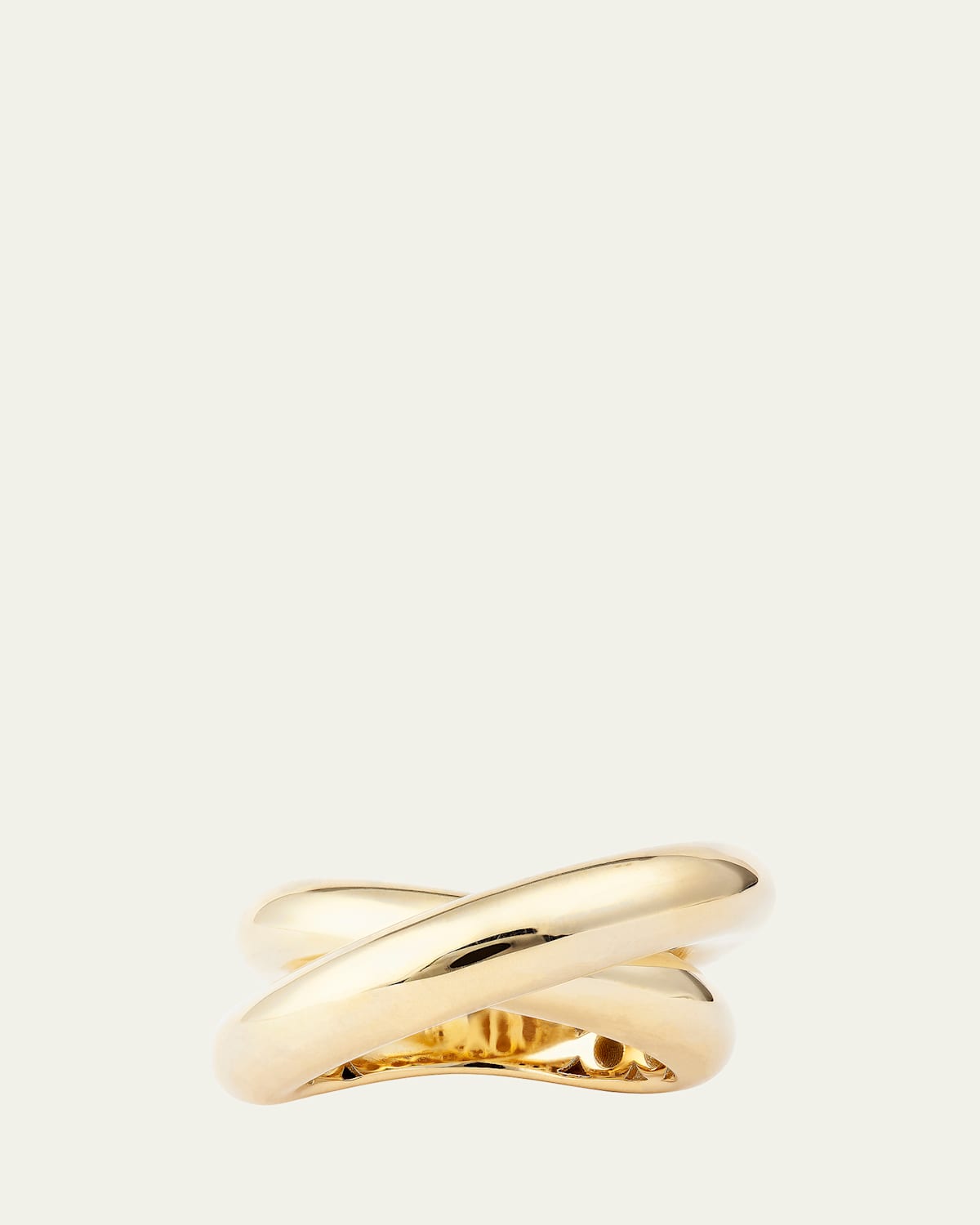 Infinity Loop Ring in 18K Yellow Gold, Big (Size 7)