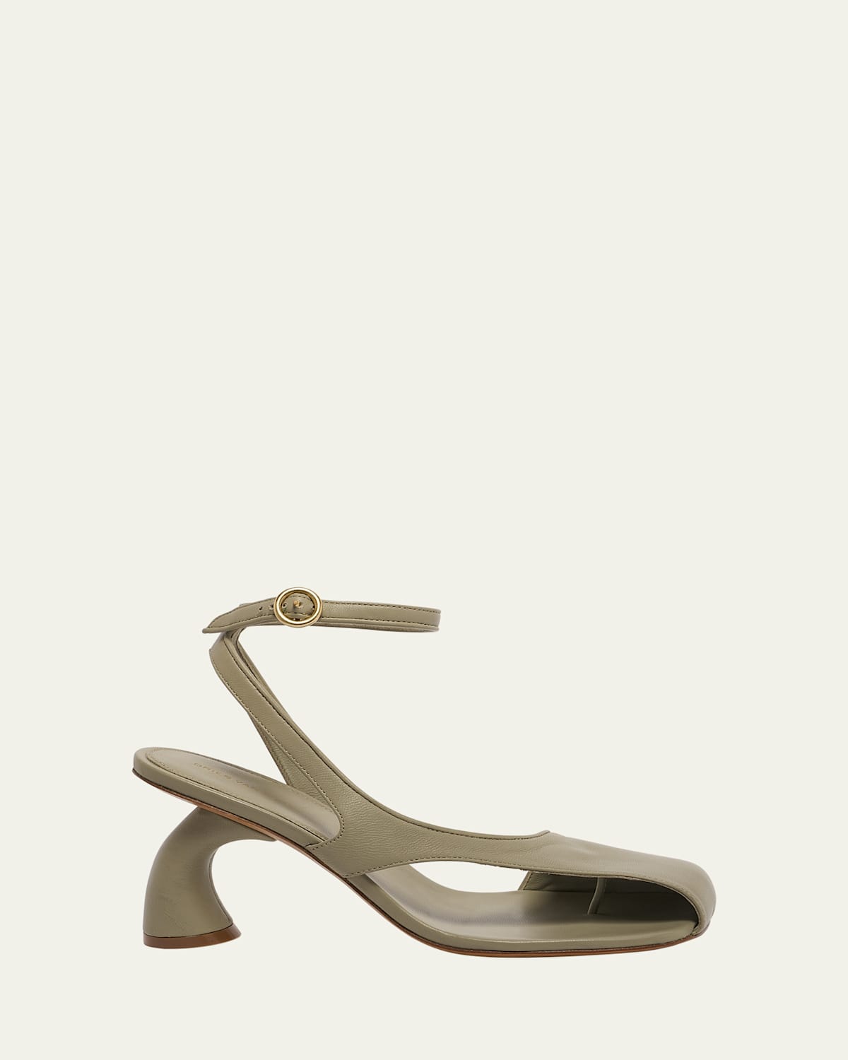DRIES VAN NOTEN VIRGO LEATHER ASYMMETRICAL SANDALS 