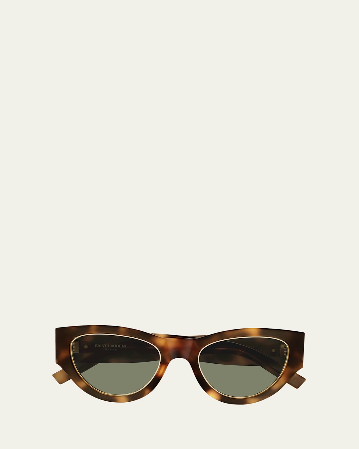 Saint Laurent Slm94 Recycled Acetate Cat-eye Sunglasses In Havana