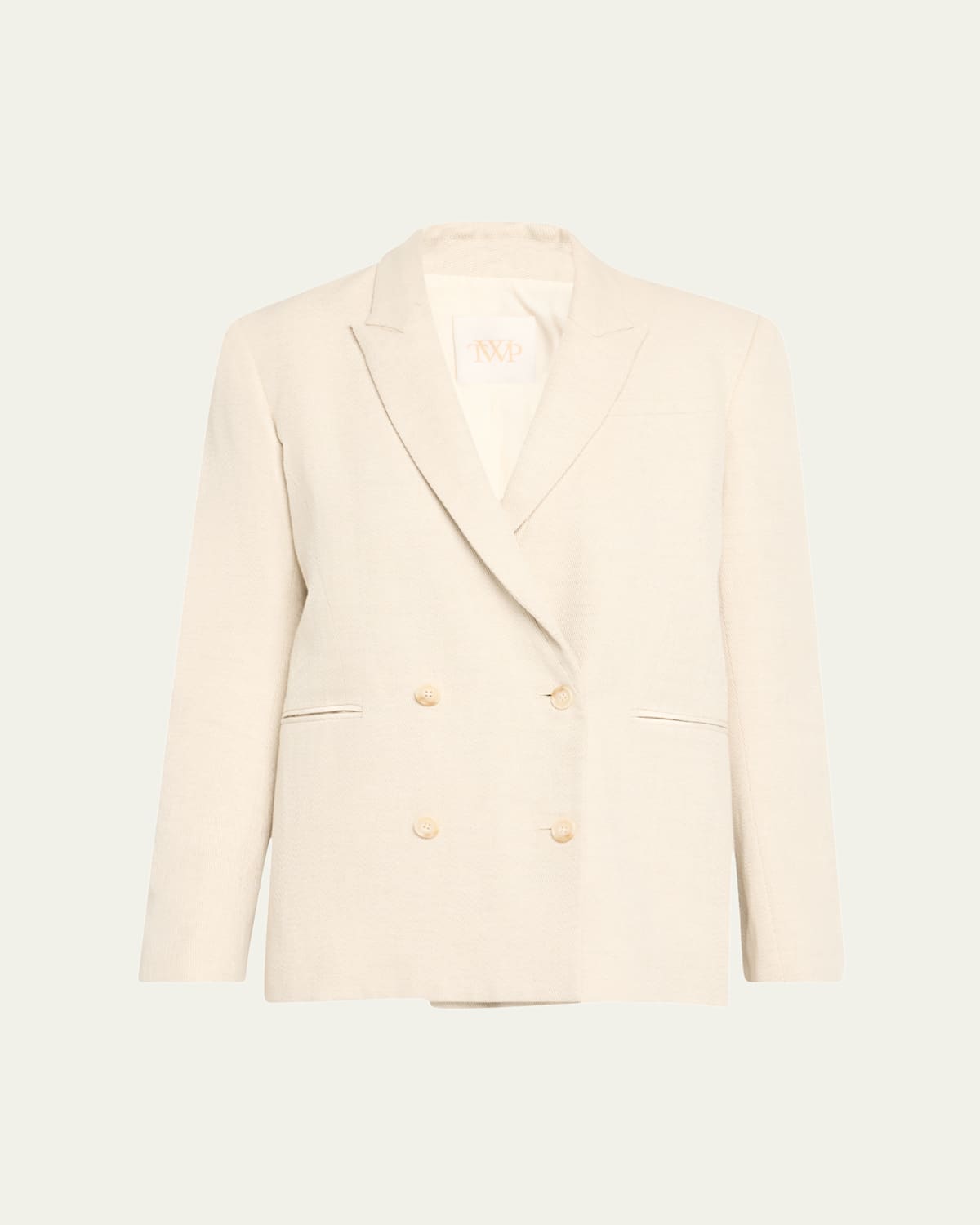 Twp Tabitha Cotton-linen Twill Blazer In Tabitha