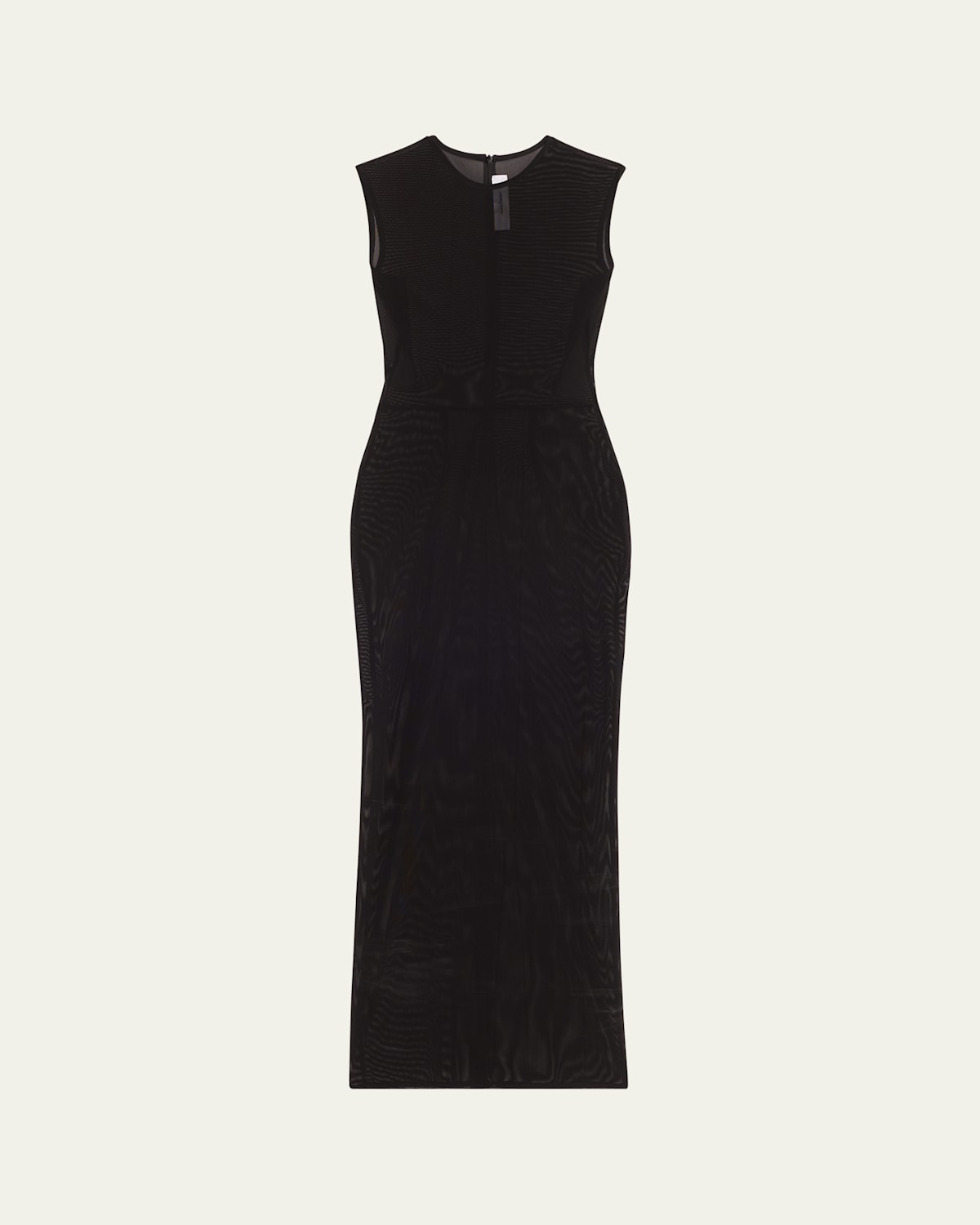 Power Mesh Sleeveless Midi Dress
